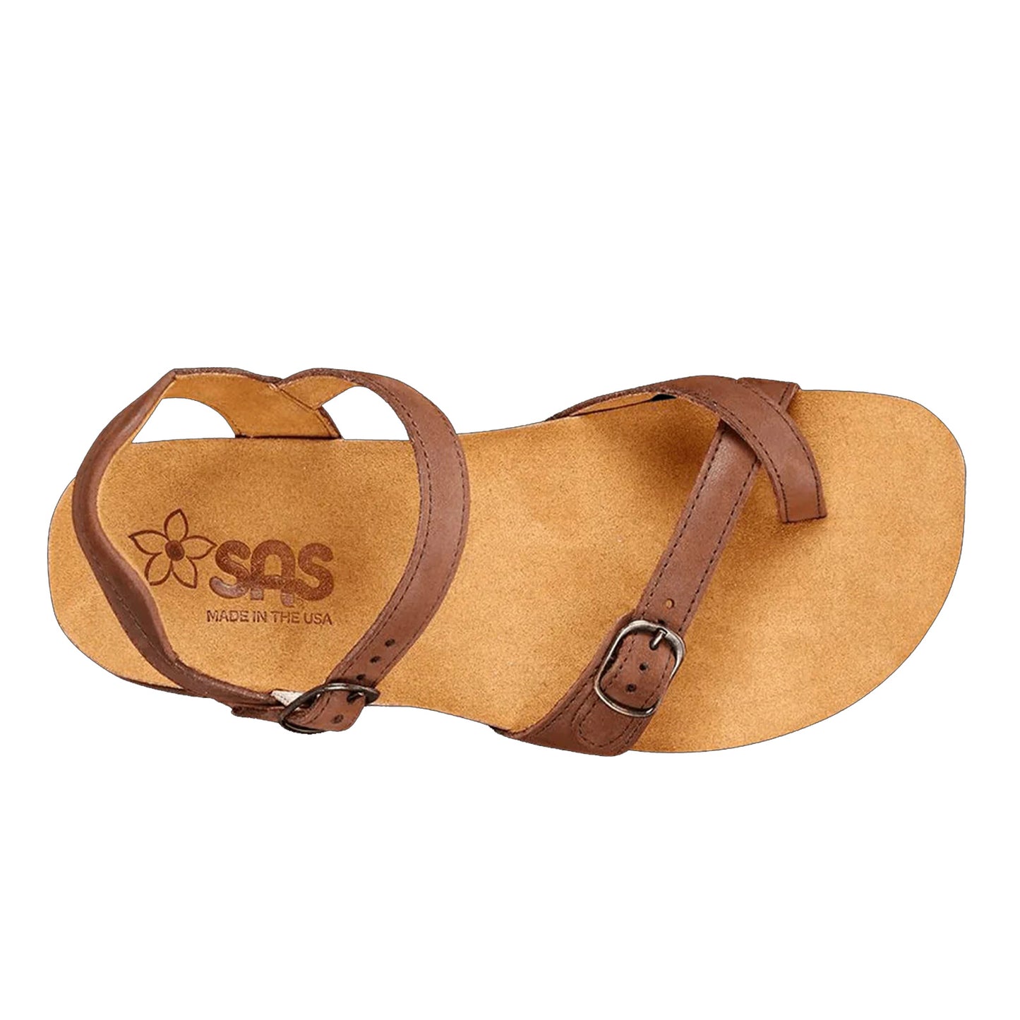 Peltz Shoes Women's SAS Pampa Sandal CHOCOLATE PAMPA CHOC