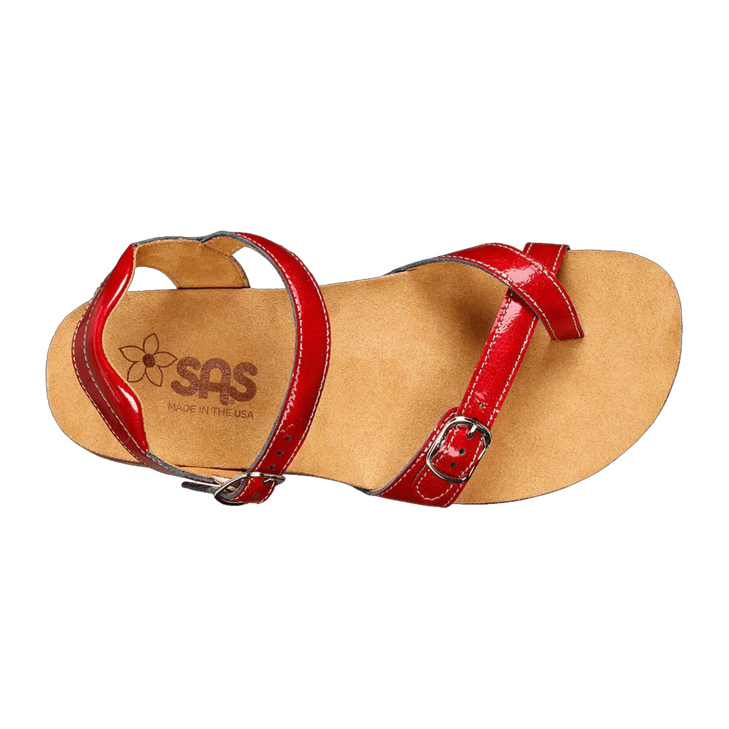 Peltz Shoes Women's SAS Pampa Sandal LIPSTICK PAMPA LIPSTICK