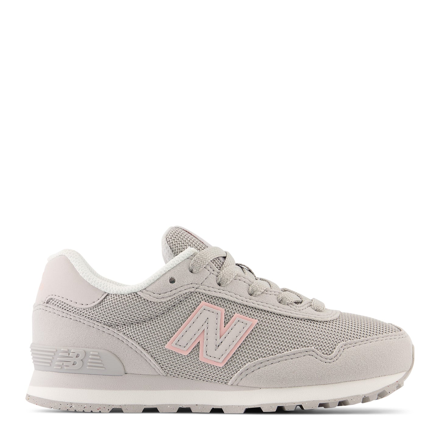 Peltz Shoes Girl's New Balance 515 Sneaker - Little Kid Rain Cloud / Pink PC515PNK