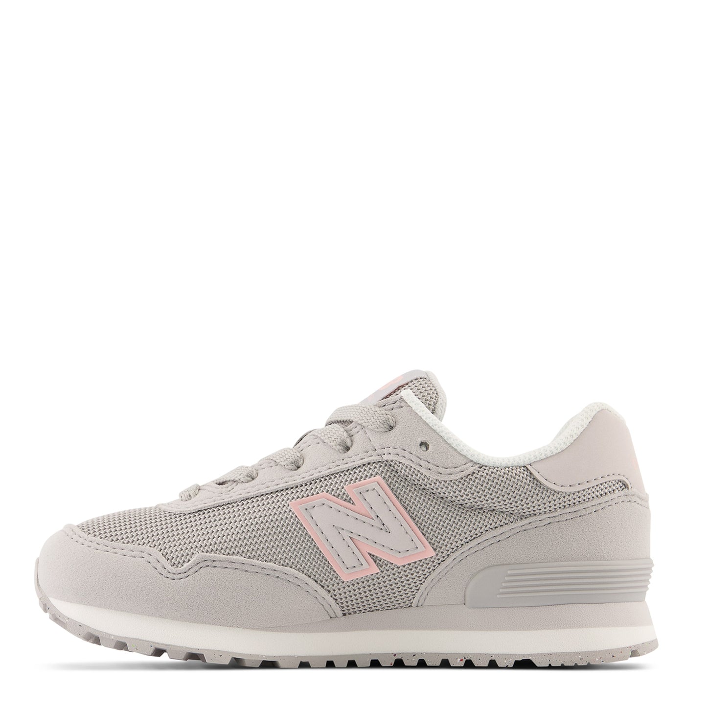 Peltz Shoes Girl's New Balance 515 Sneaker - Little Kid Rain Cloud / Pink PC515PNK