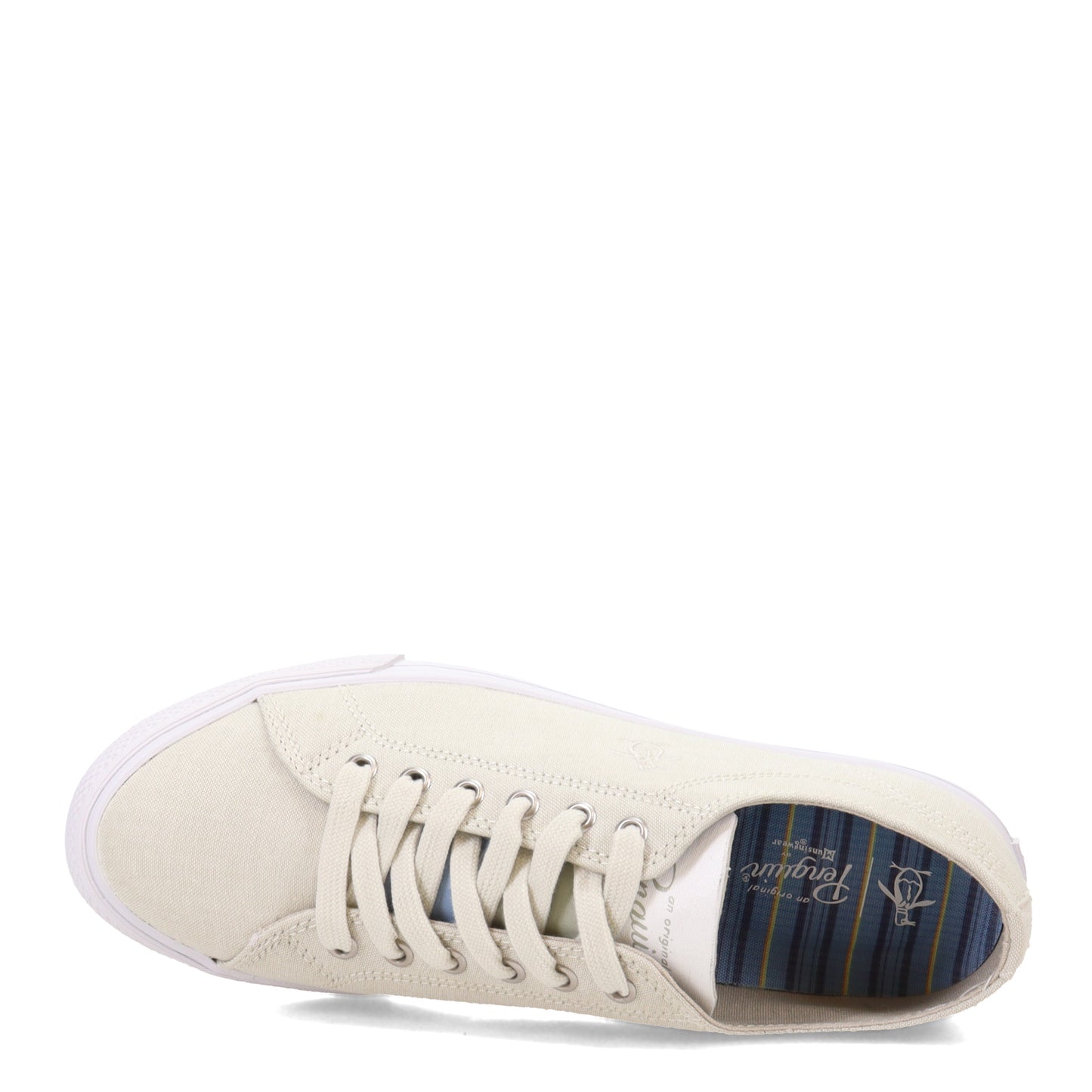 Peltz Shoes Men's Original Penguin Petey Stripe Sneaker GRAY PG00004-GY52