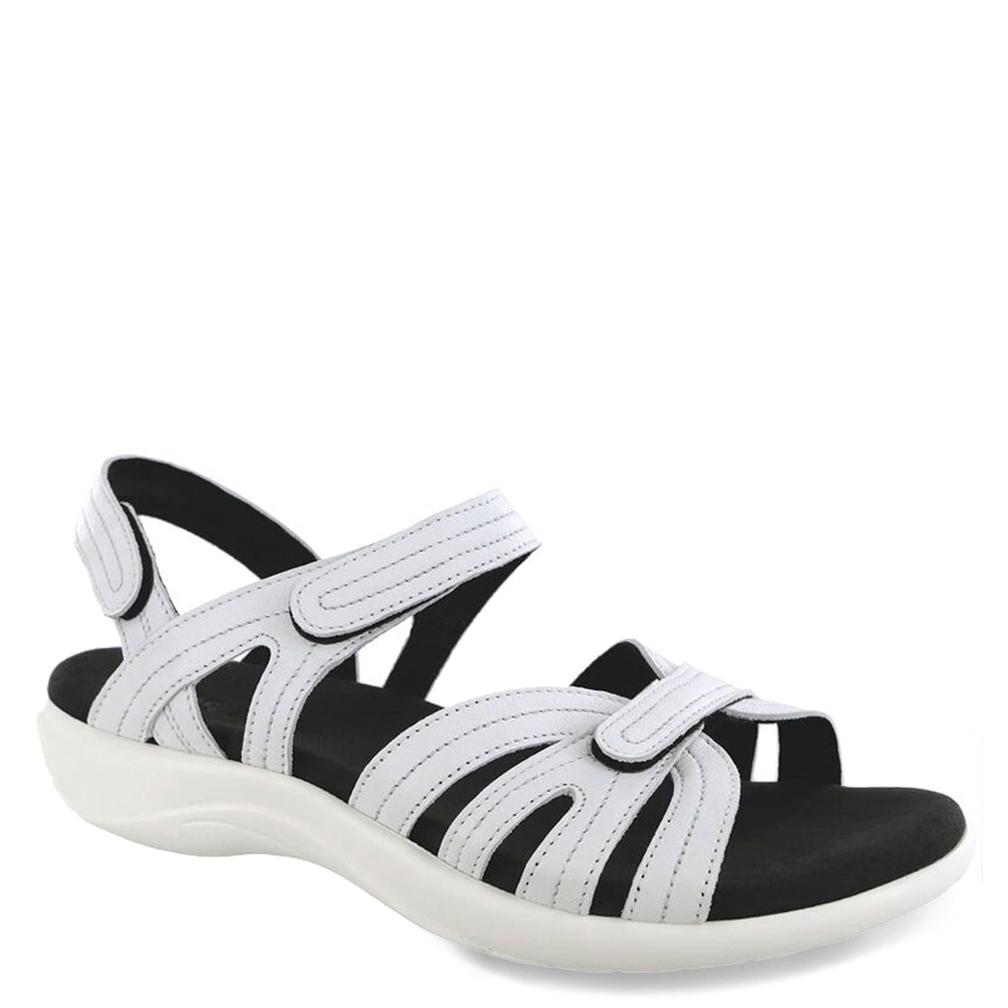 Peltz Shoes Women's SAS Pier Sandal CHALK PIER CHALK