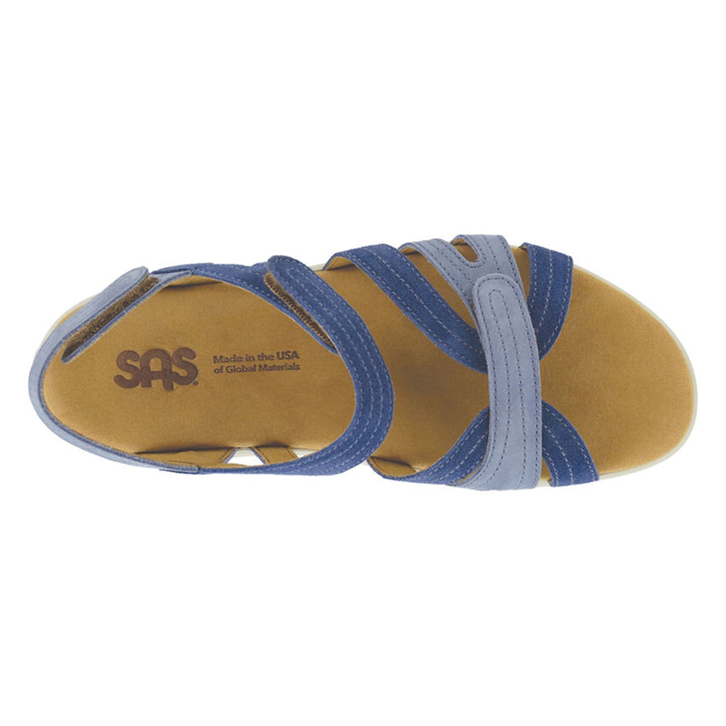 Peltz Shoes Women's SAS Pier Sandal OCEAN PIER OCEANIA