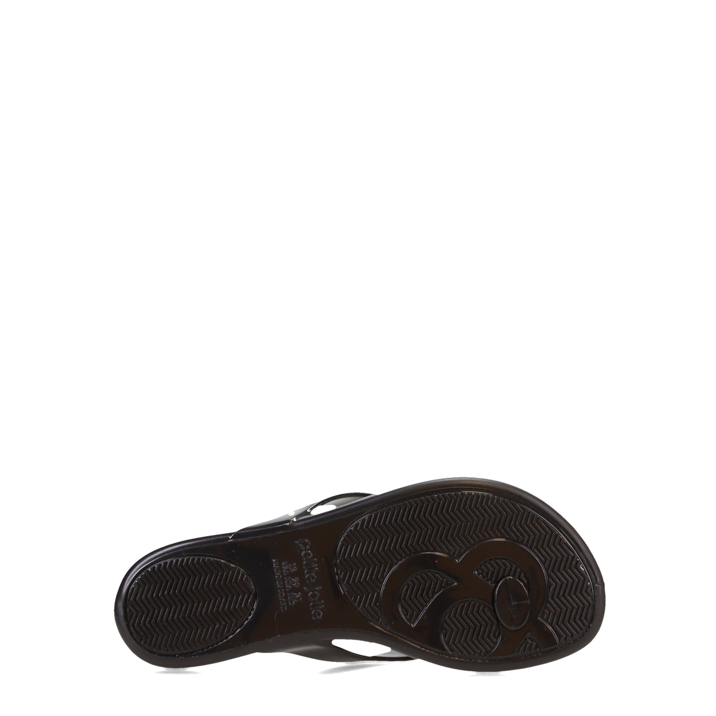 Peltz Shoes Girl's Petite Jolie Lucky Sandal - Little Kid BLACK PJ4420IN-BLK