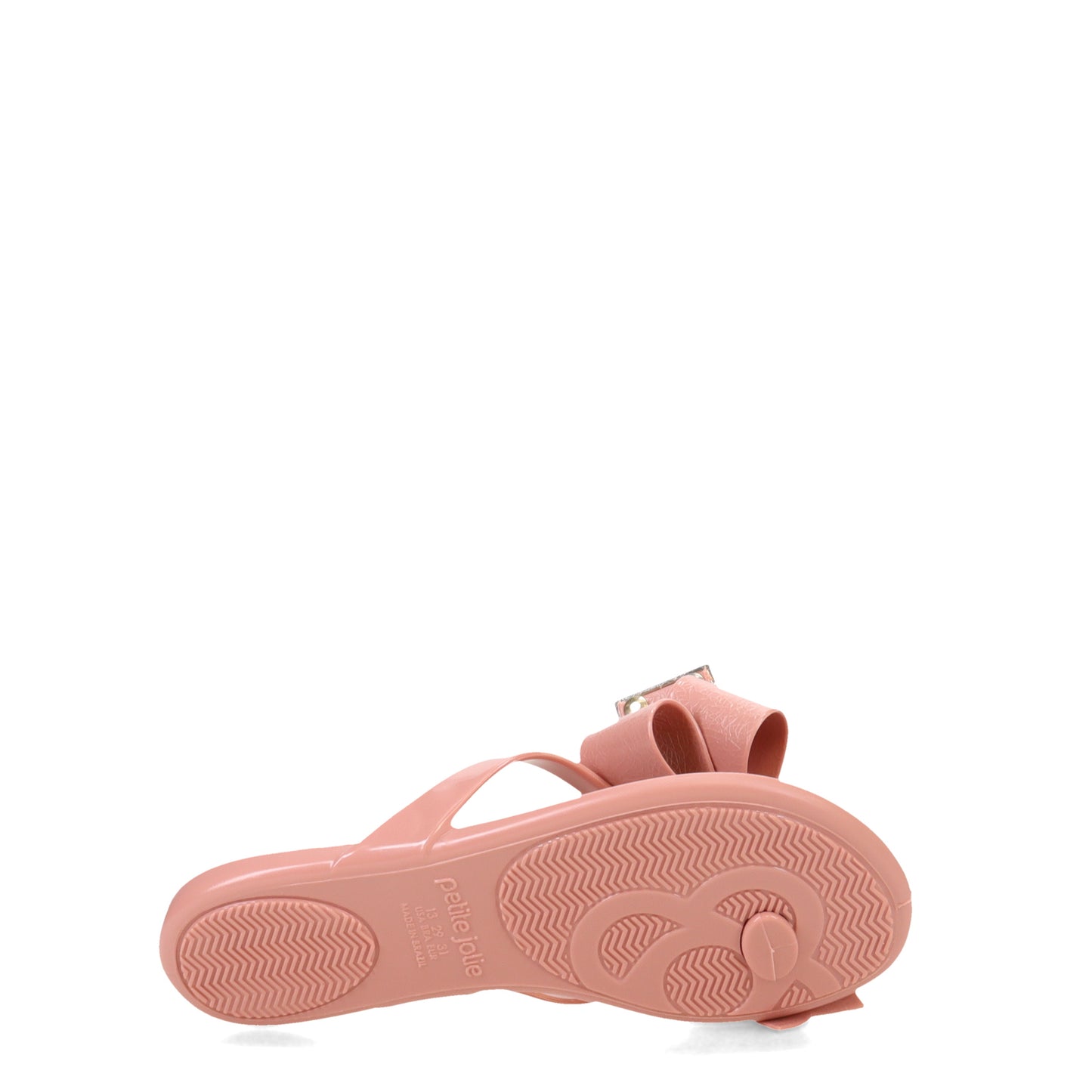 Peltz Shoes Girl's Petite Jolie Lucky Nassau Sandal - Little Kid PINK PJ4533IN-ANT