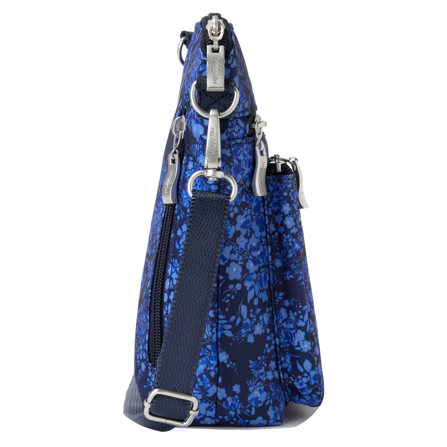 Peltz Shoes Women's Baggallini Modern Pocket Crossbody INK HYDRANGEA POK730-INK HYD
