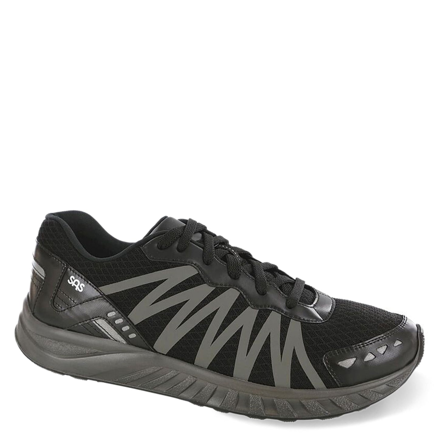 Peltz Shoes Men's SAS Pursuit Sneaker BLACK GRAY PURSUIT BKGRY