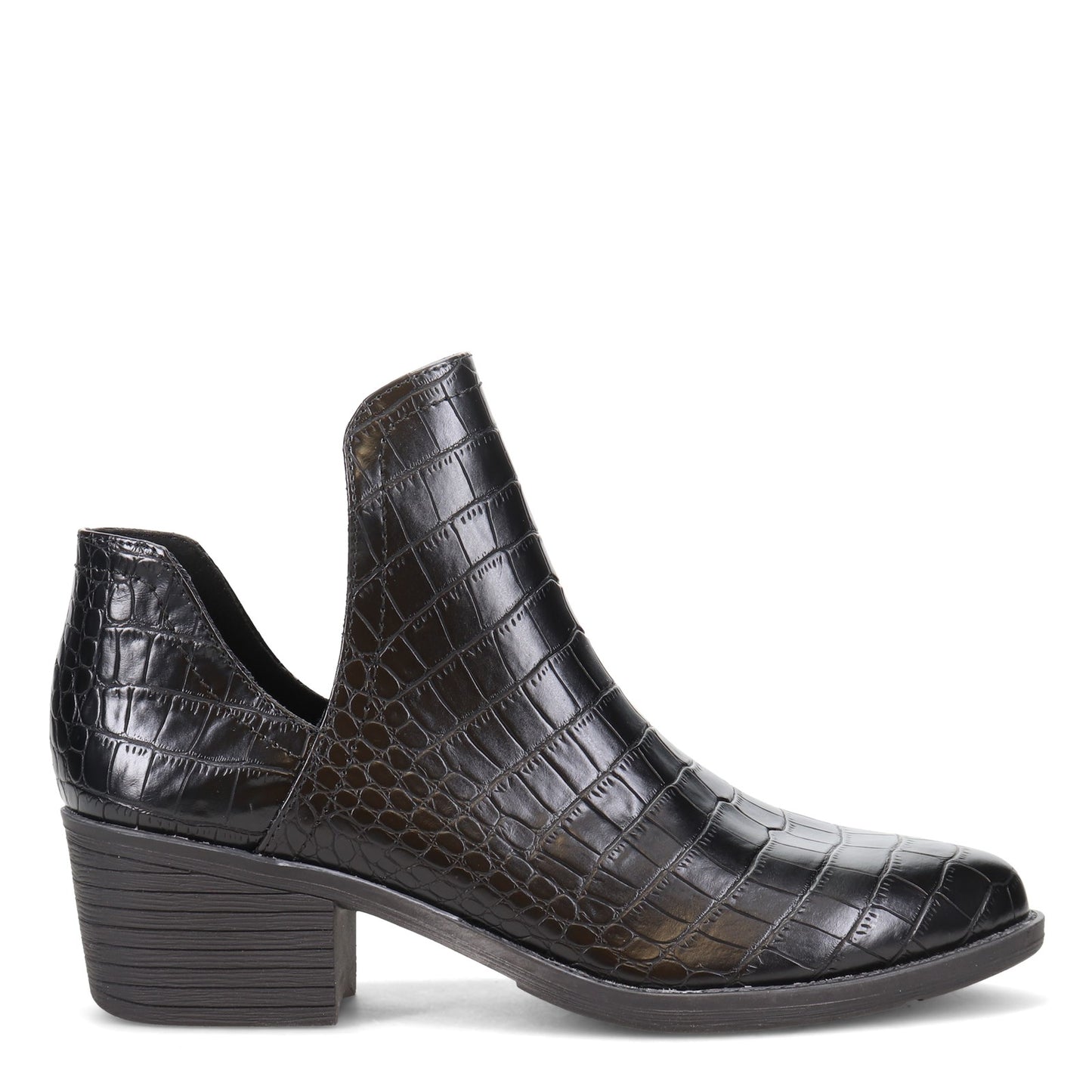 Peltz Shoes Women's Volatile Chronicle Boot BLACK CROCO PV302-BLKCROC