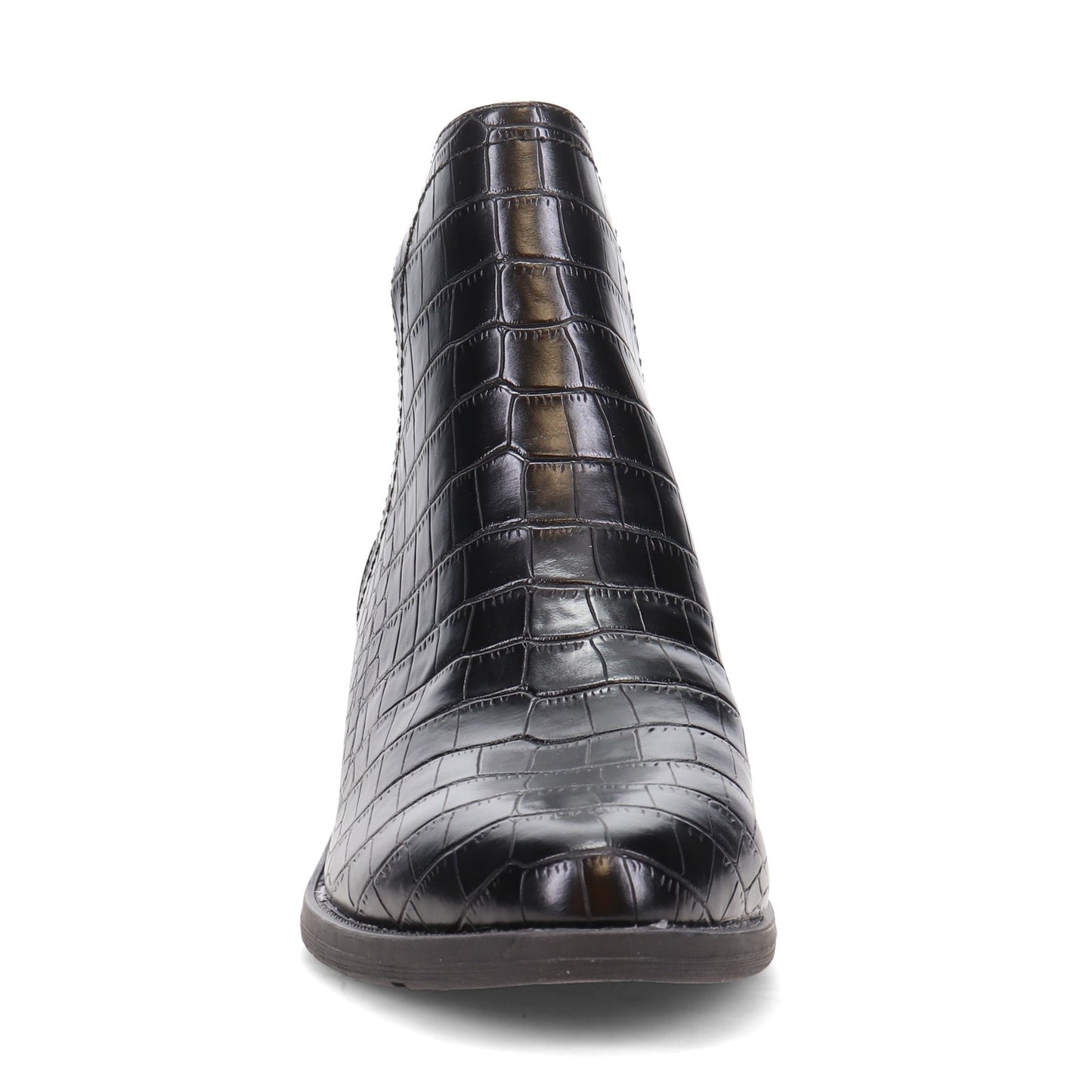 Peltz Shoes Women's Volatile Chronicle Boot BLACK CROCO PV302-BLKCROC