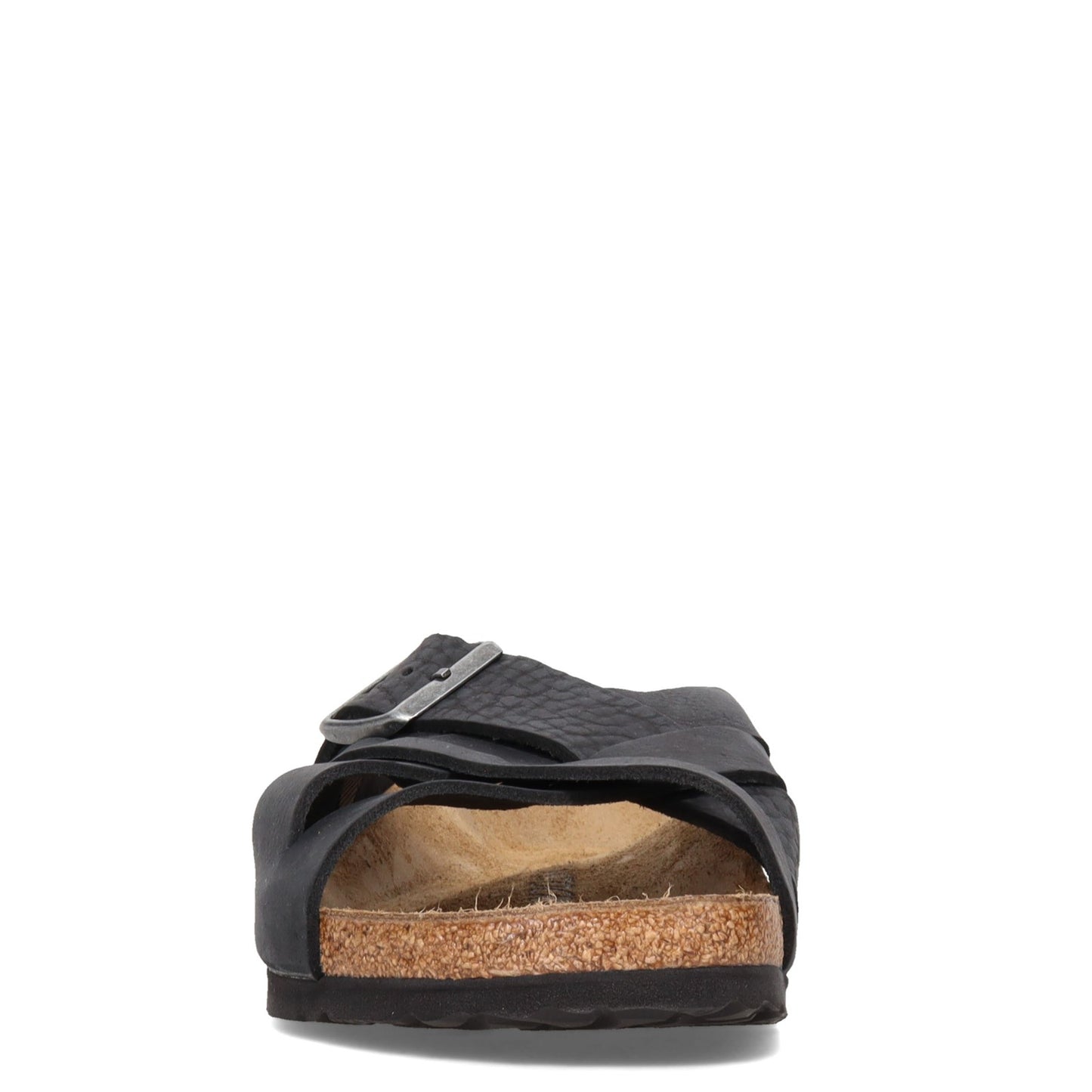 Peltz Shoes Men's Birkenstock Lugano Sandal - Regular Width BLACK R 1017 465