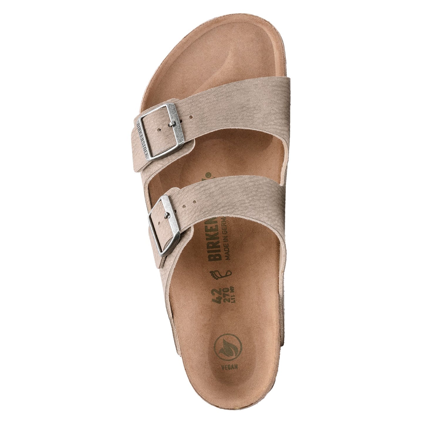 Peltz Shoes Men's Birkenstock Arizona Vegan Sandal - Regular Width DESERT R 1023 036