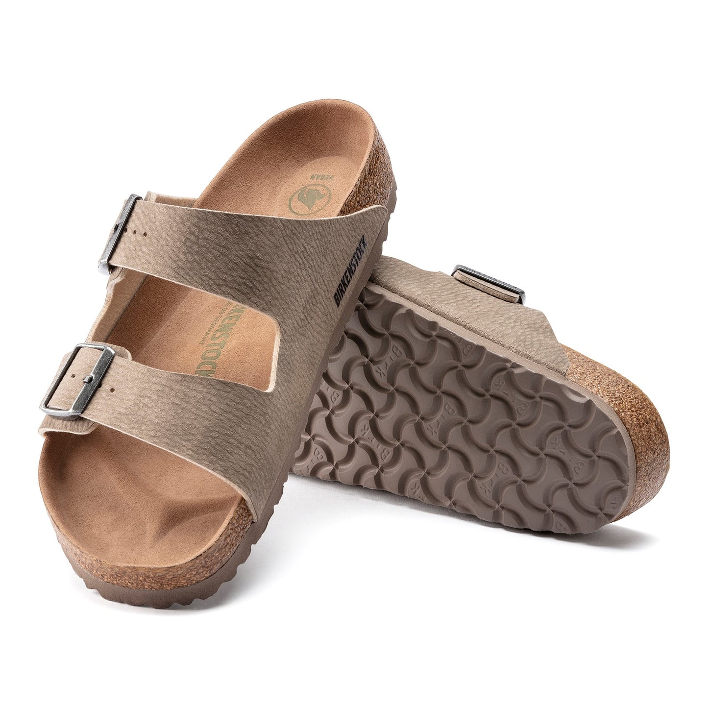 Peltz Shoes Men's Birkenstock Arizona Vegan Sandal - Regular Width DESERT R 1023 036