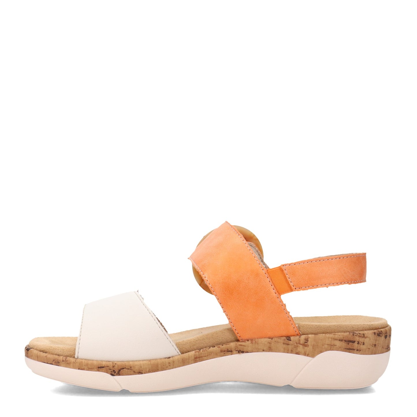 Peltz Shoes Women's Remonte Rock Sandal OFF WHITE R6853-38