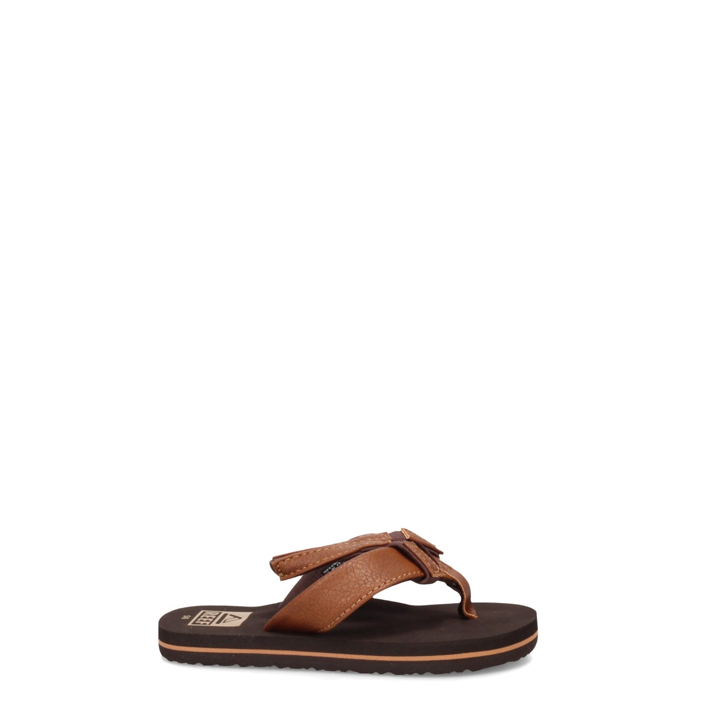 Peltz Shoes Boy's Reef Little Twinpin Sandal - Toddler & Little Kid Brown RF005176-BRO