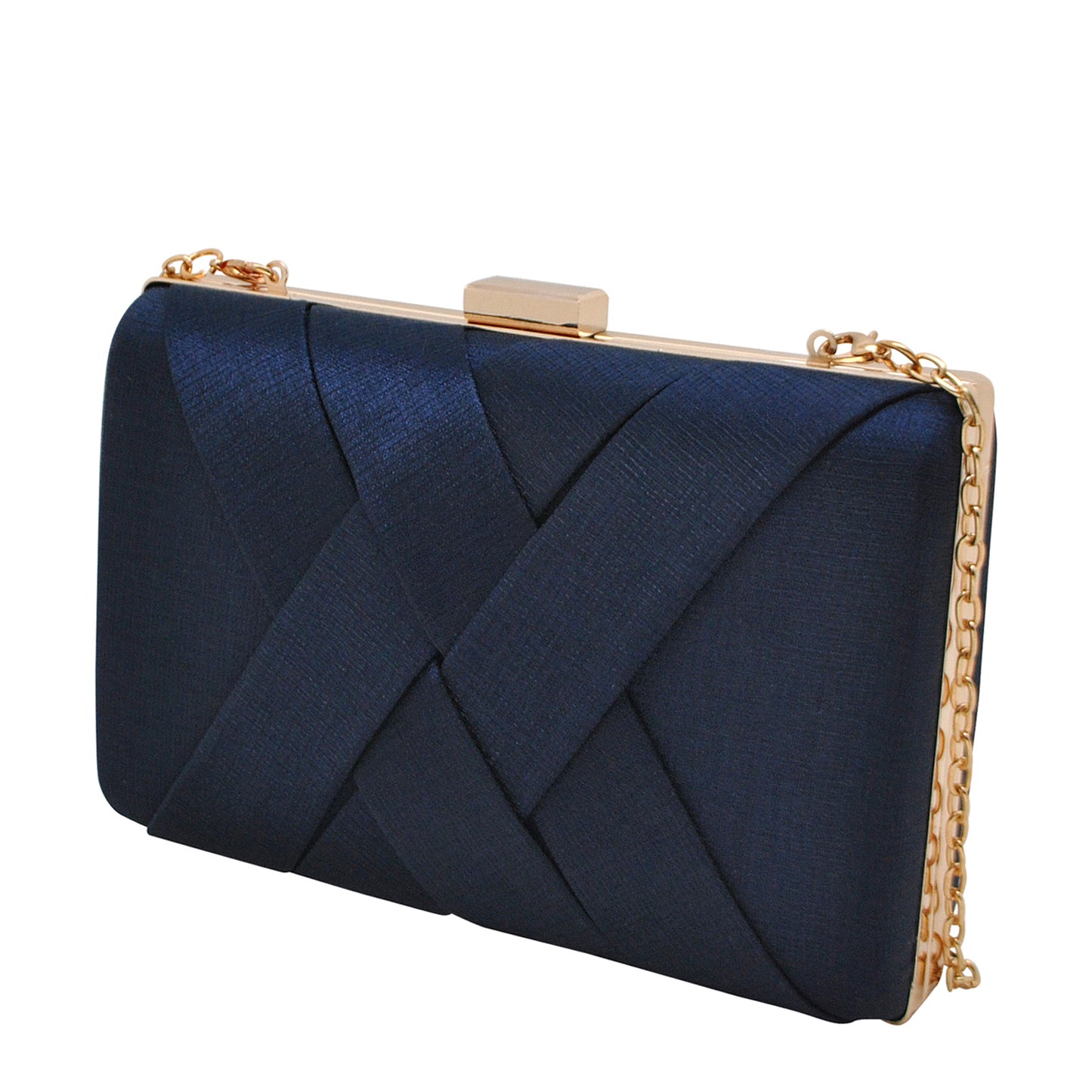 Peltz Shoes Women's La Regale Juliette Clutch NAVY RL70519-NAVY