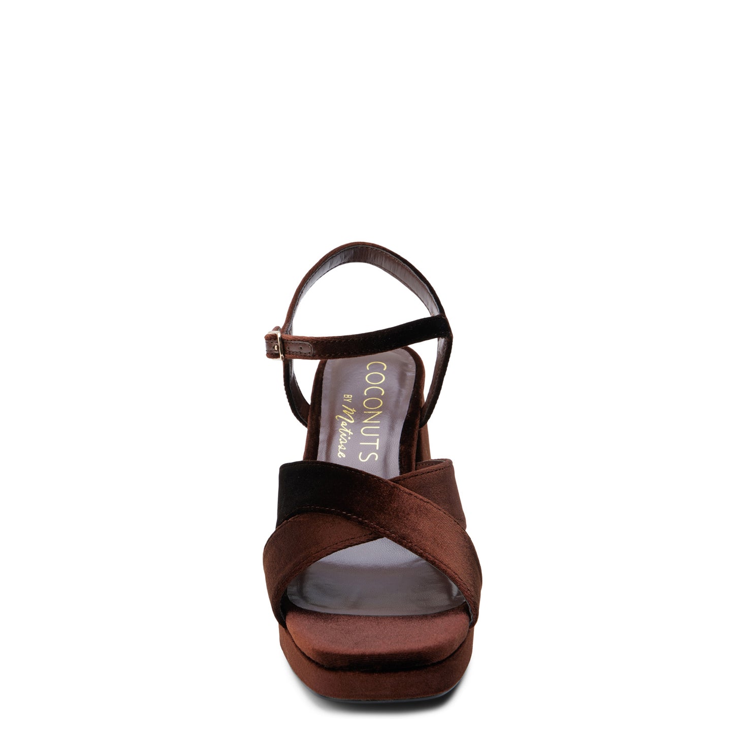 Peltz Shoes Women's Coconuts by Matisse Robin Sandal CHOCOLATE VELVET ROBIN CHOCOLATE VELVET