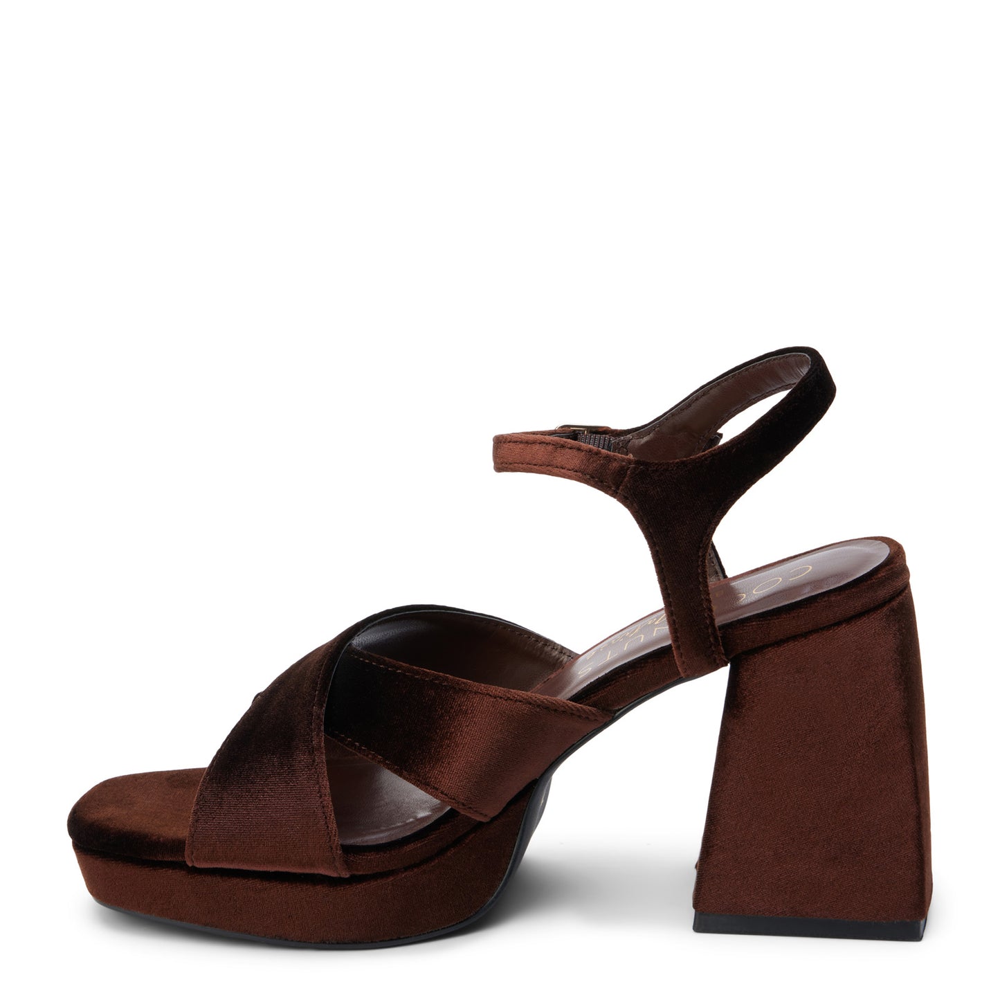 Peltz Shoes Women's Coconuts by Matisse Robin Sandal CHOCOLATE VELVET ROBIN CHOCOLATE VELVET