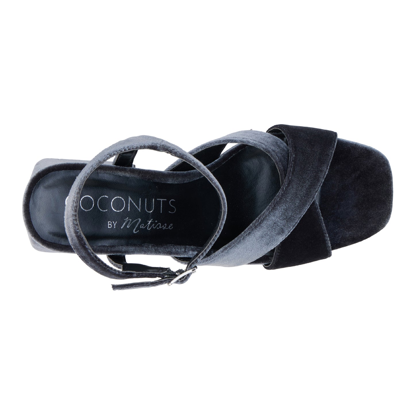 Peltz Shoes Women's Coconuts by Matisse Robin Sandal GREY VELVET ROBIN GREY VELVET