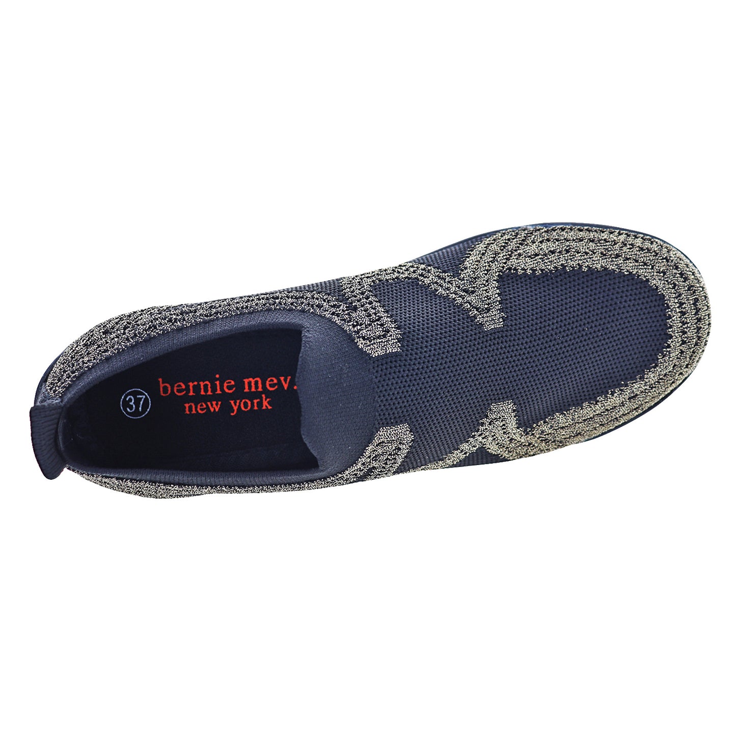 Peltz Shoes Women's Bernie Mev Romi Slip-On BLACK BRONZE ROMI BK BZE