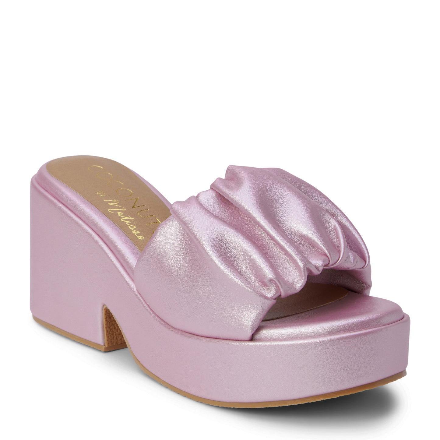 Peltz Shoes Women's Coconuts By Matisse Rue Sandal ROSE METALLIC RUE ROSE METALLIC