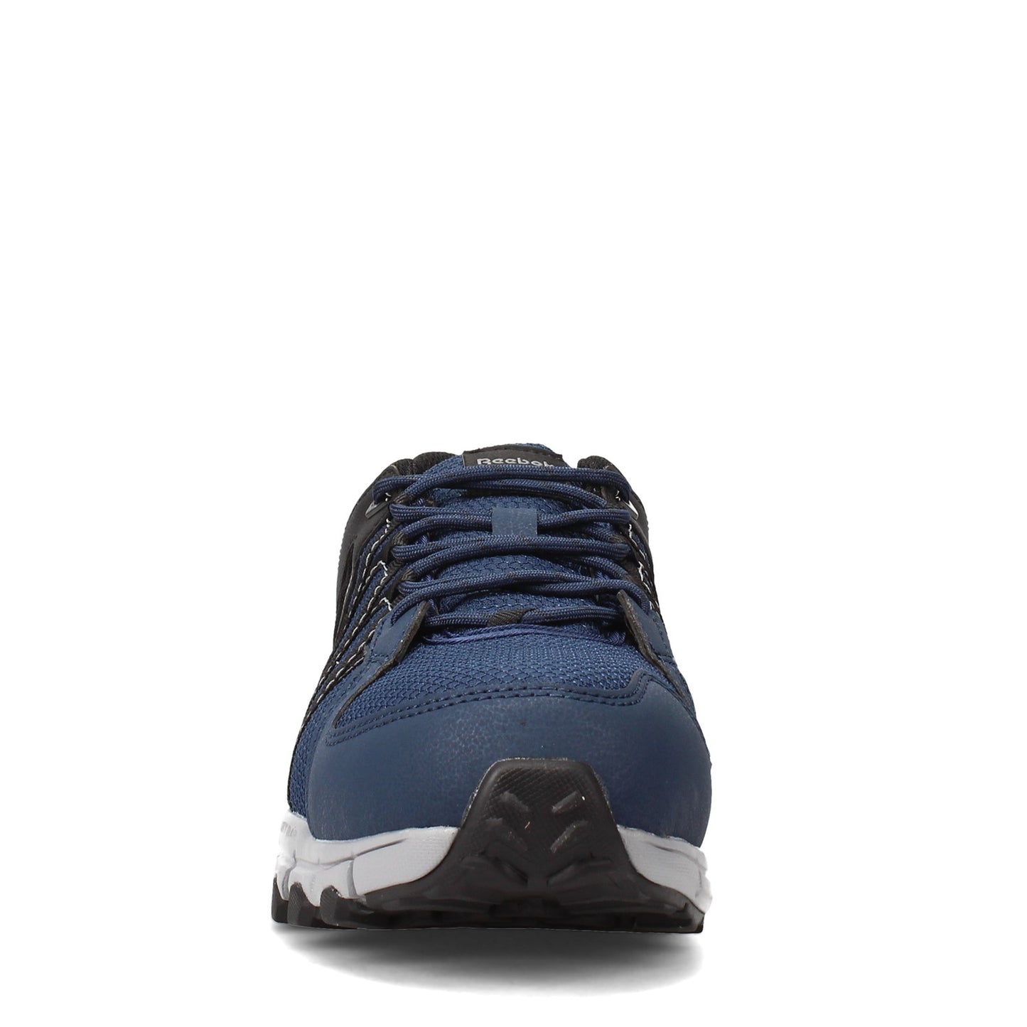 Peltz Shoes Men's Reebok Work Trail Grip Low Work Shoe Navy/Black/Grey RB3403