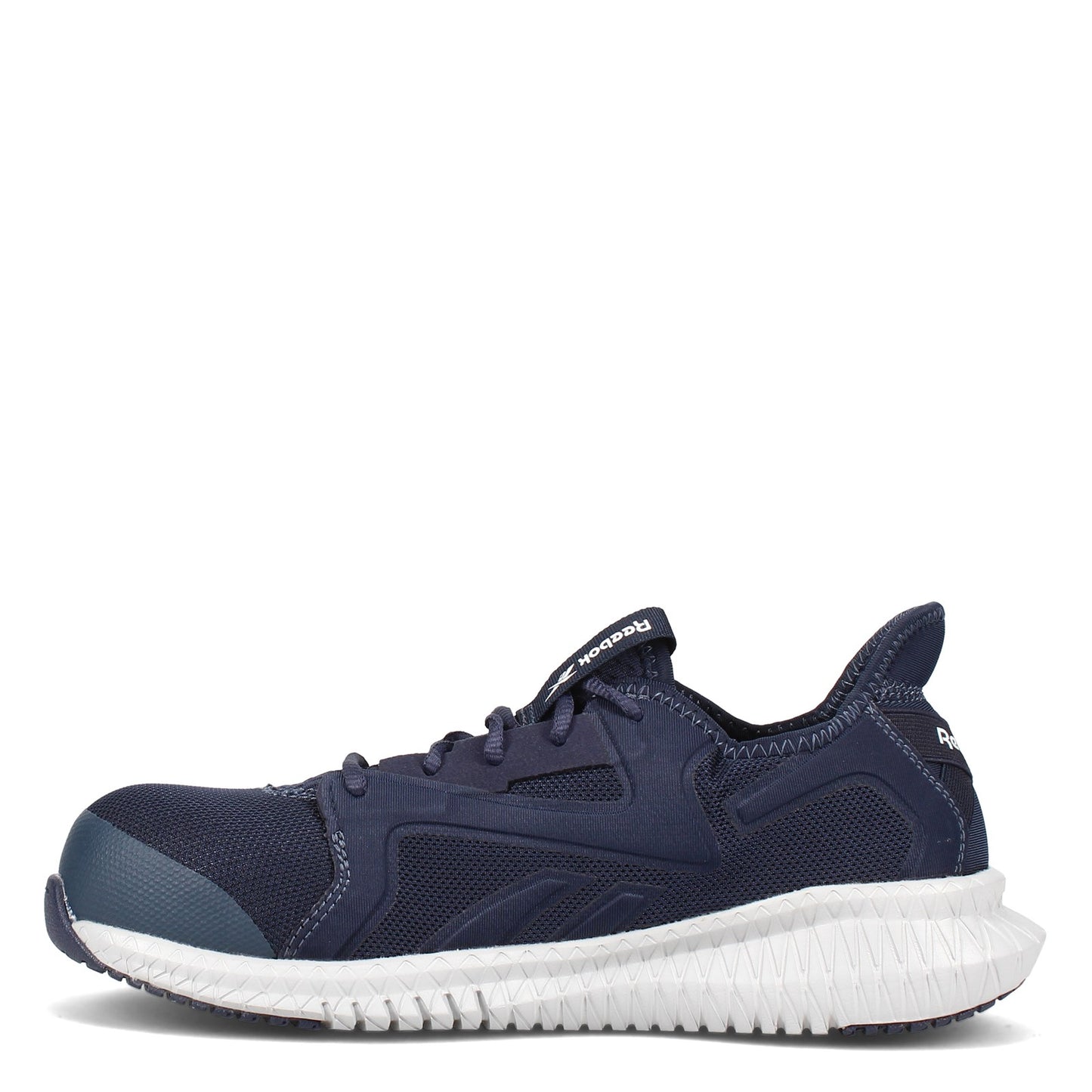 Peltz Shoes Men's Reebok Work Flexagon 3.0 Work Shoe NAVY GRAY RB4066