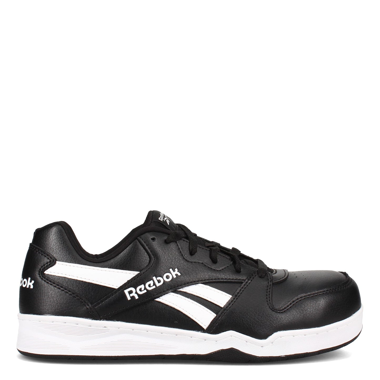 Peltz Shoes Men's Reebok Work BB4500 Low Top Work Sneaker BLACK / WHITE RB4162