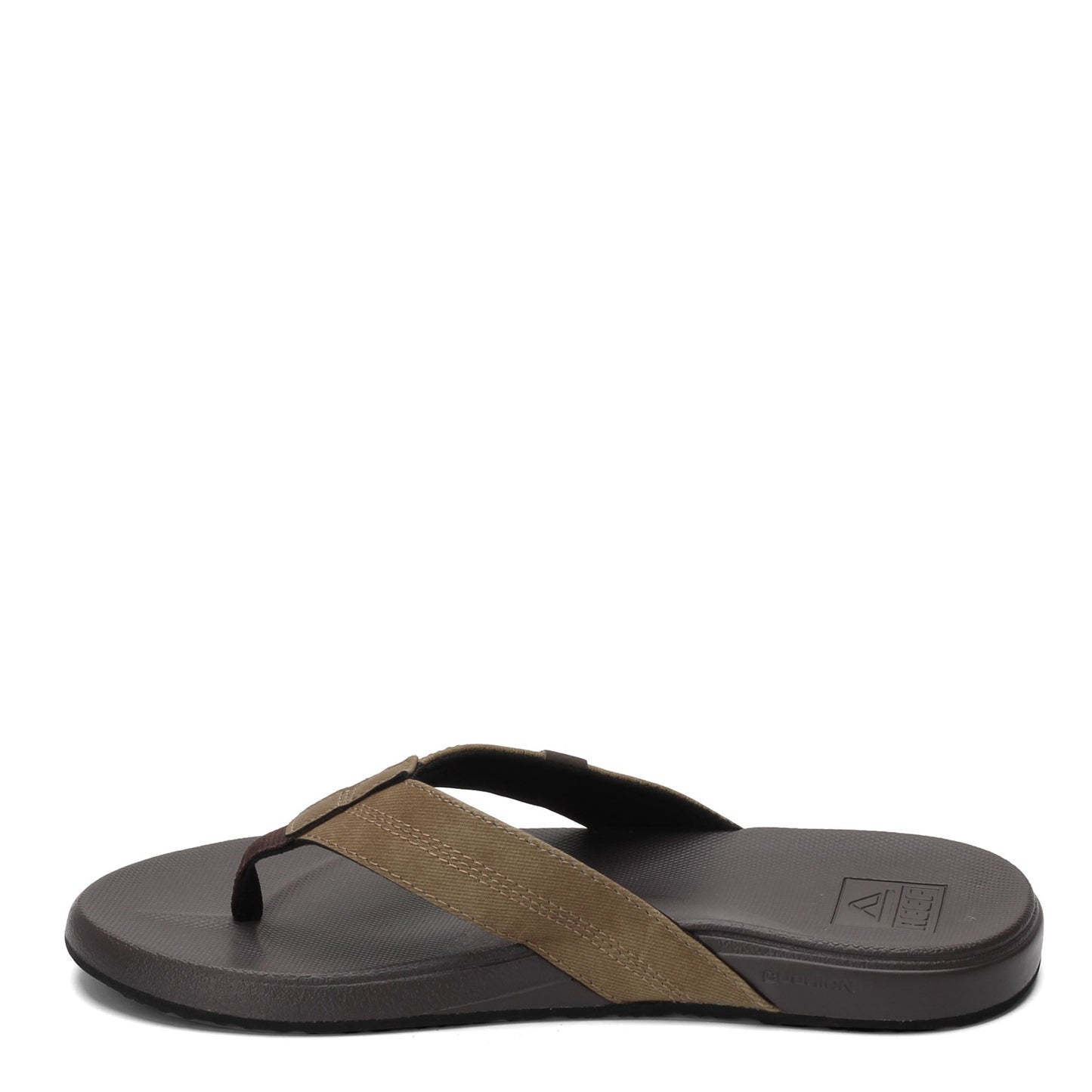 Peltz Shoes Men's Reef Cushion Bounce Thong Sandal Brown/Tan RF0A3FDI-BTN