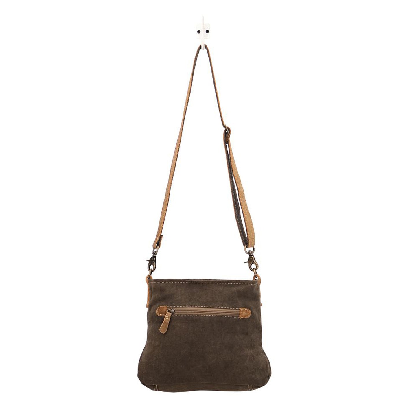 Peltz Shoes Myra Bag Saplings Shoulder Bag GREY TAN S-1469