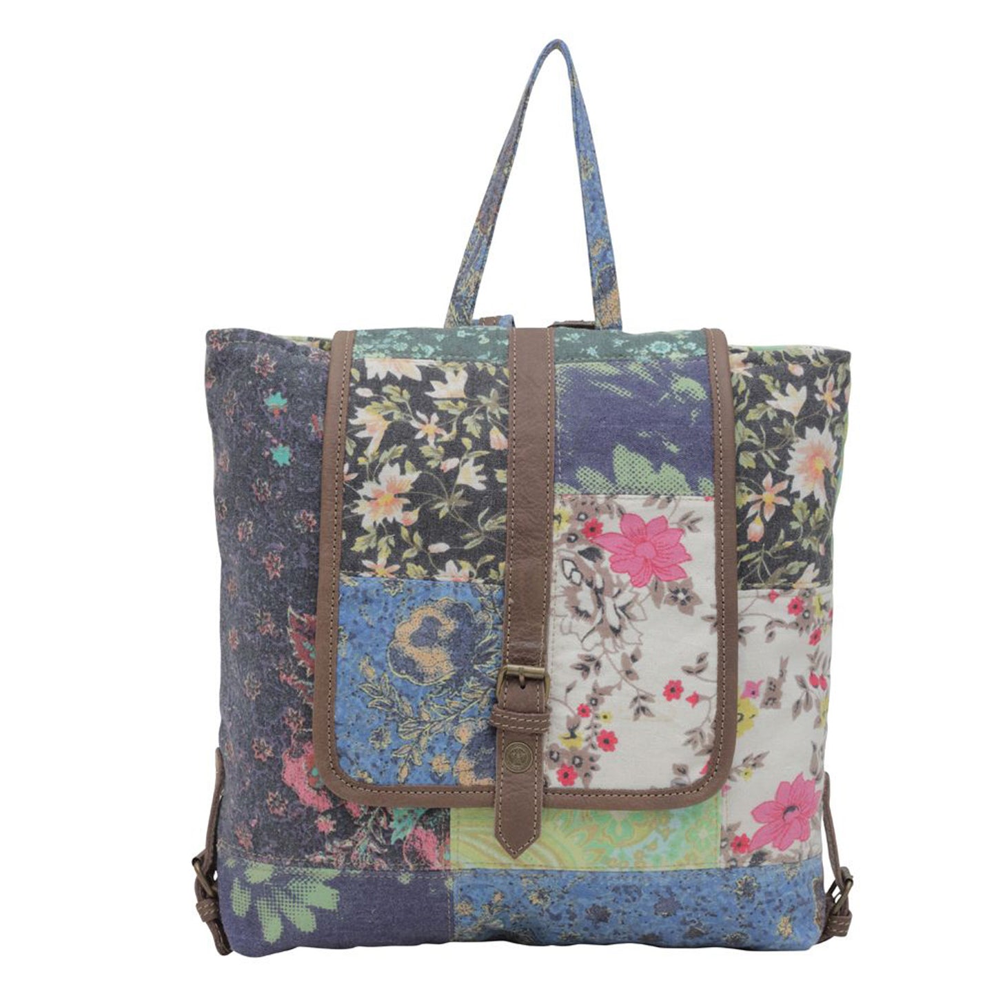 Peltz Shoes Myra Bag La Fleur Backpack MULTI FABRIC S-6391