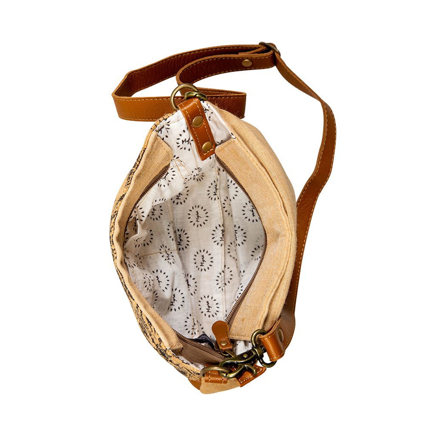 Peltz Shoes Myra Bag Western Meadow Handbag TAN MAPLE S-7304