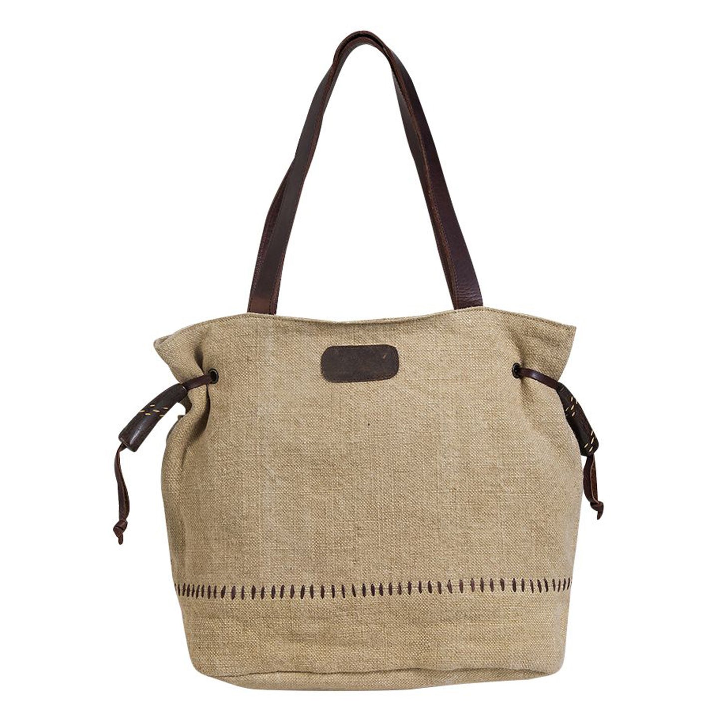 Peltz Shoes Myra Bag Sel de Mer Tote Bag NATURAL S-7528