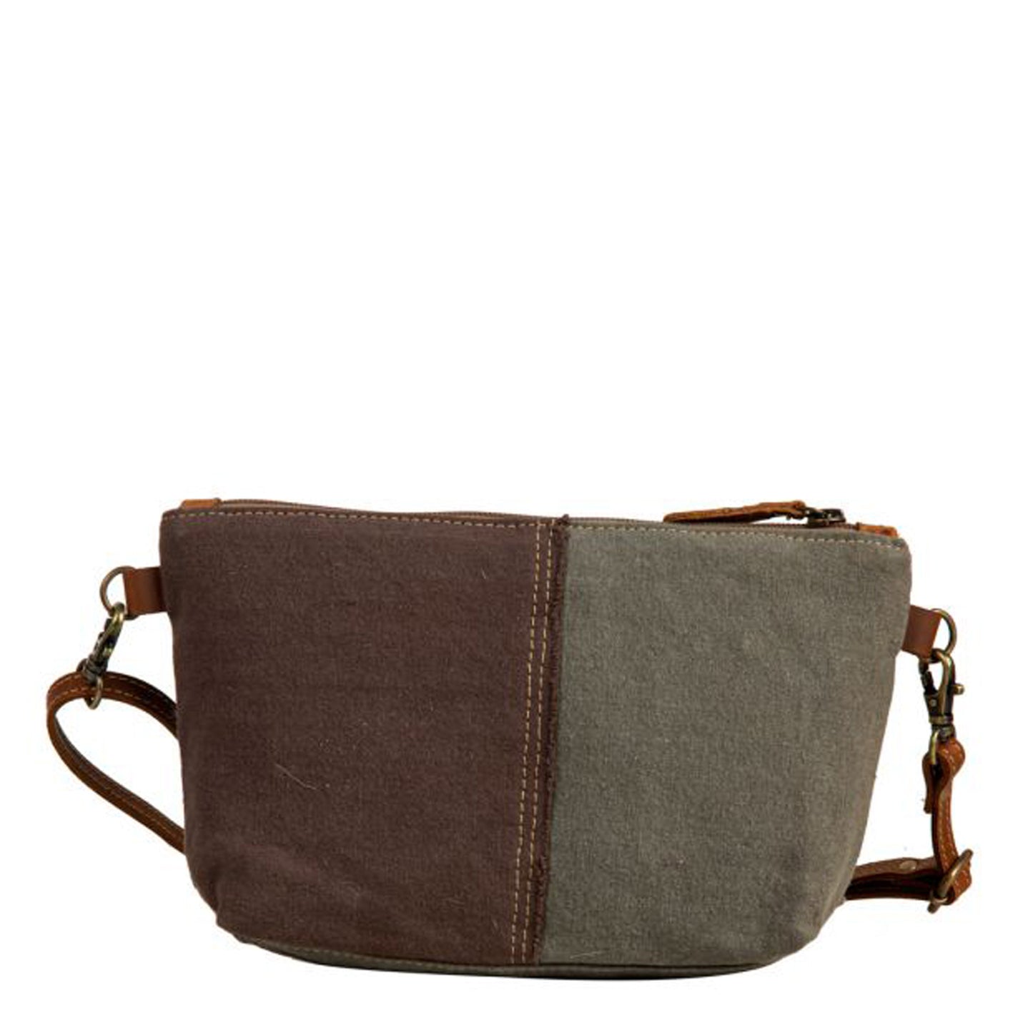 Peltz Shoes Myra Bag Francais Pathway Small Crossbody Bag Brown S-7899
