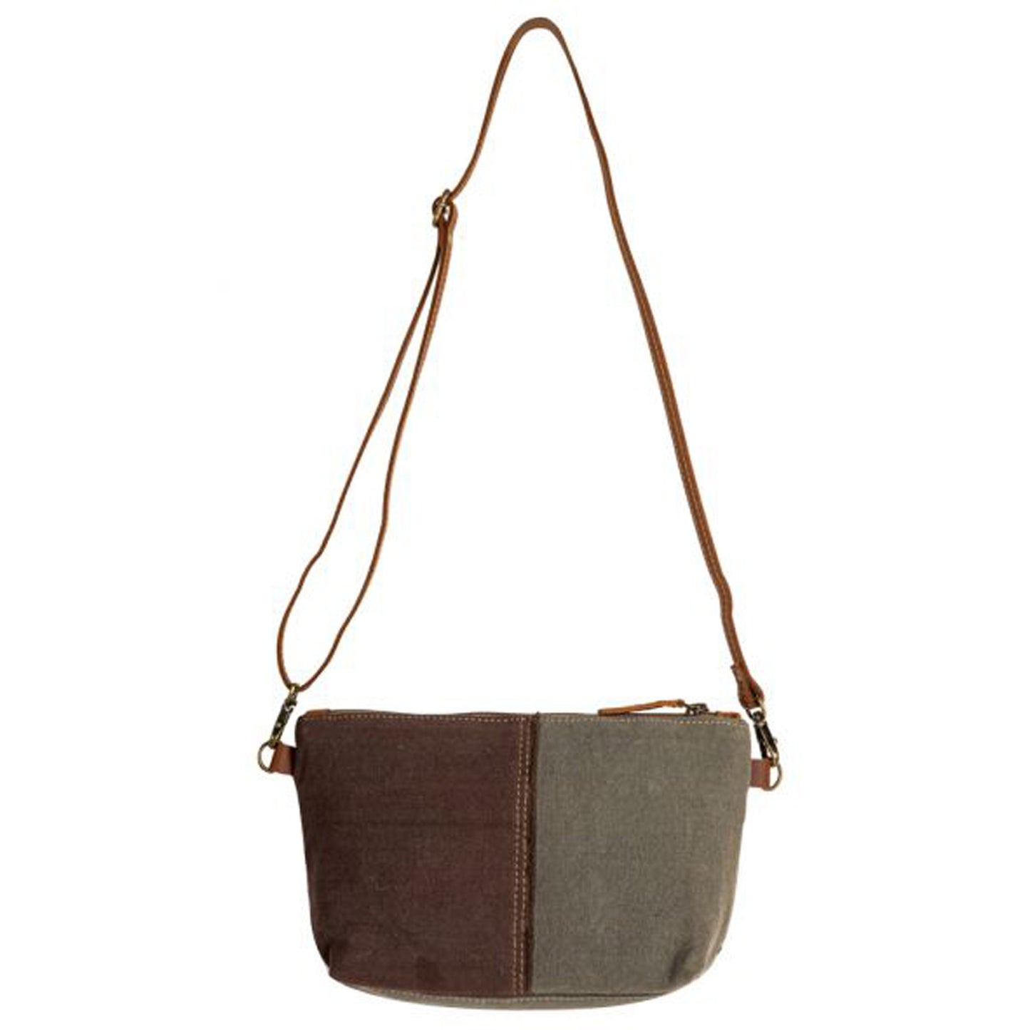 Peltz Shoes Myra Bag Francais Pathway Small Crossbody Bag Brown S-7899