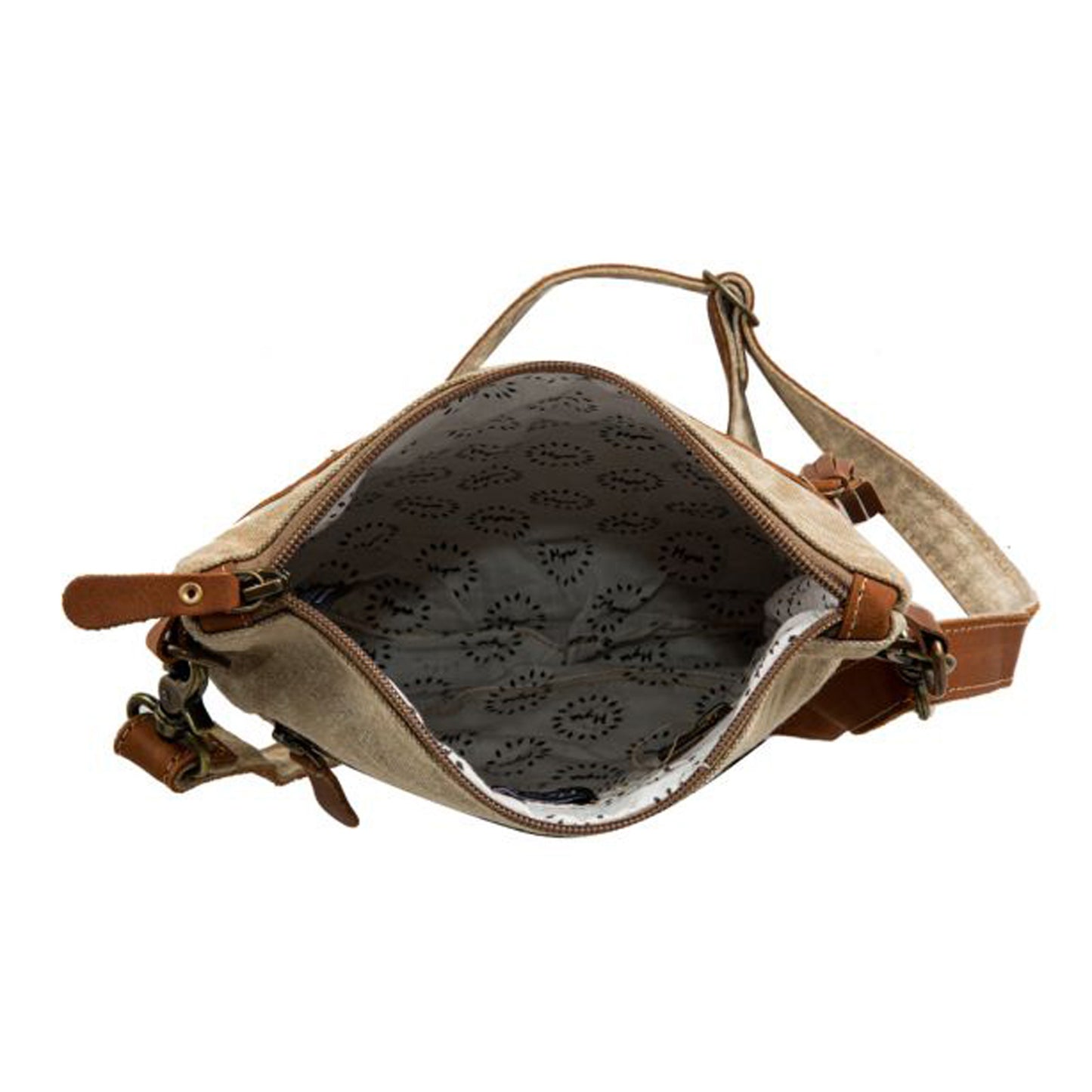 Peltz Shoes Myra Bag Yesteryear Small Crossbody Tan Multi S-7958