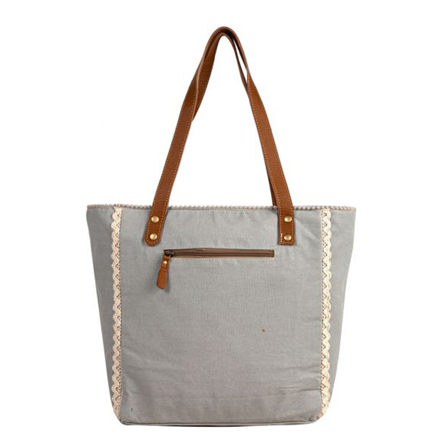 Peltz Shoes Myra Bag Willow Stream Tote Grey S-8182
