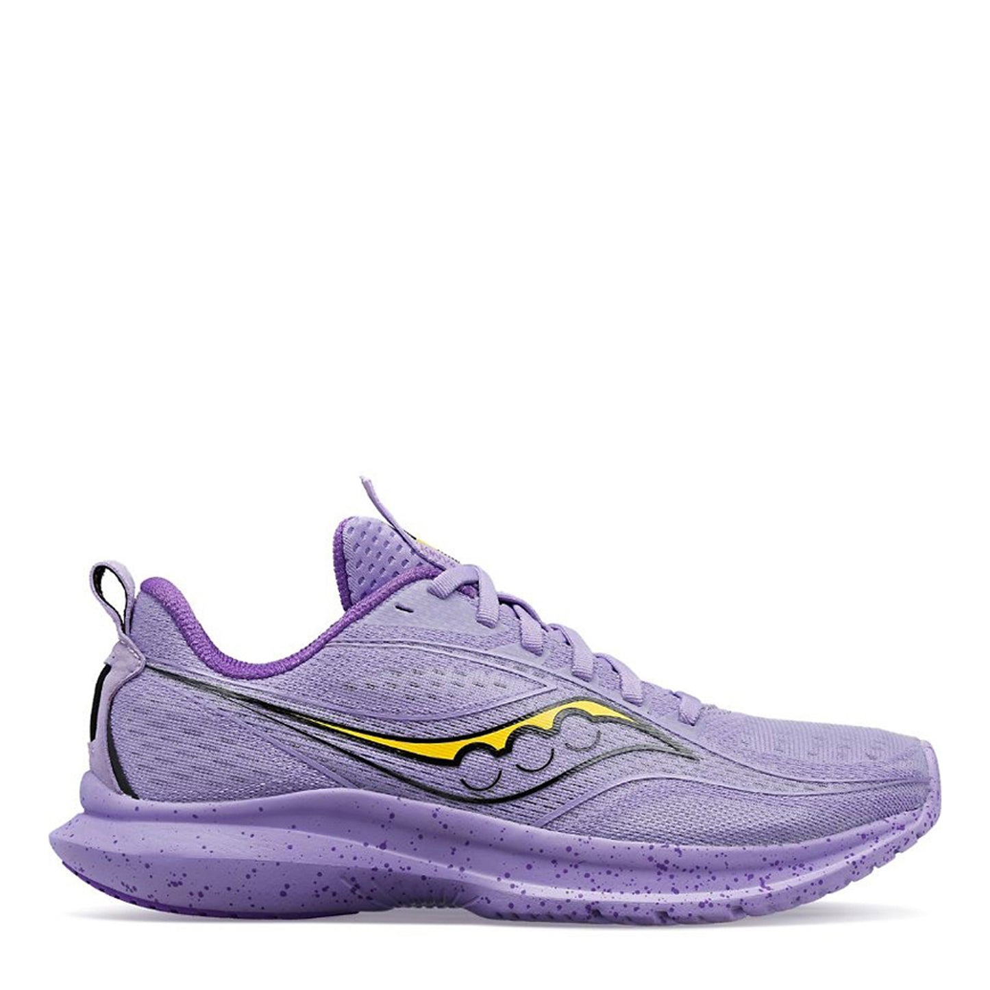Peltz Shoes Women's Saucony Kinvara 13 Running Shoe PURPLE YELLOW S10723-95