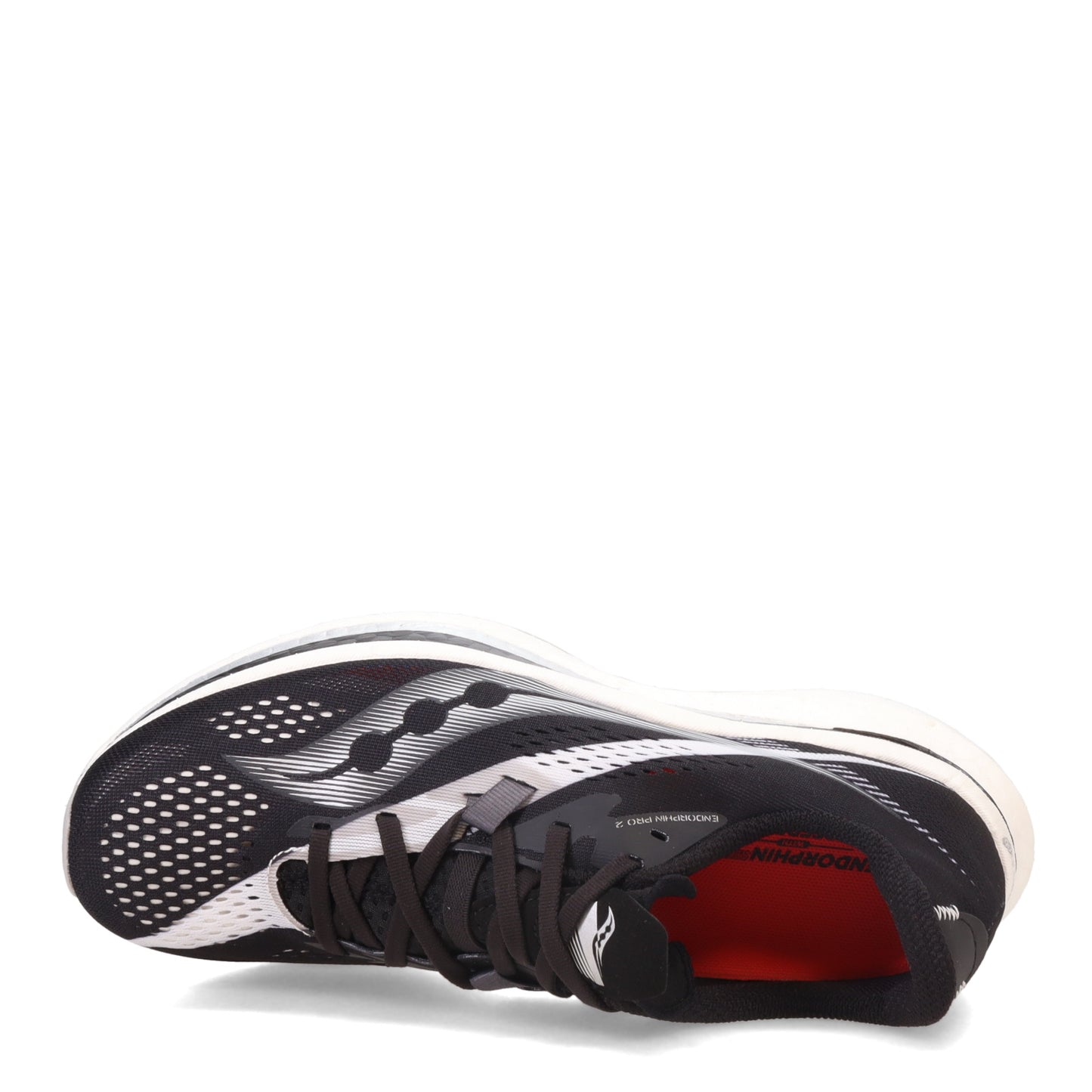 Peltz Shoes Men's Saucony Endorphin Pro 2 Running Shoe BLACK WHITE S20687-10