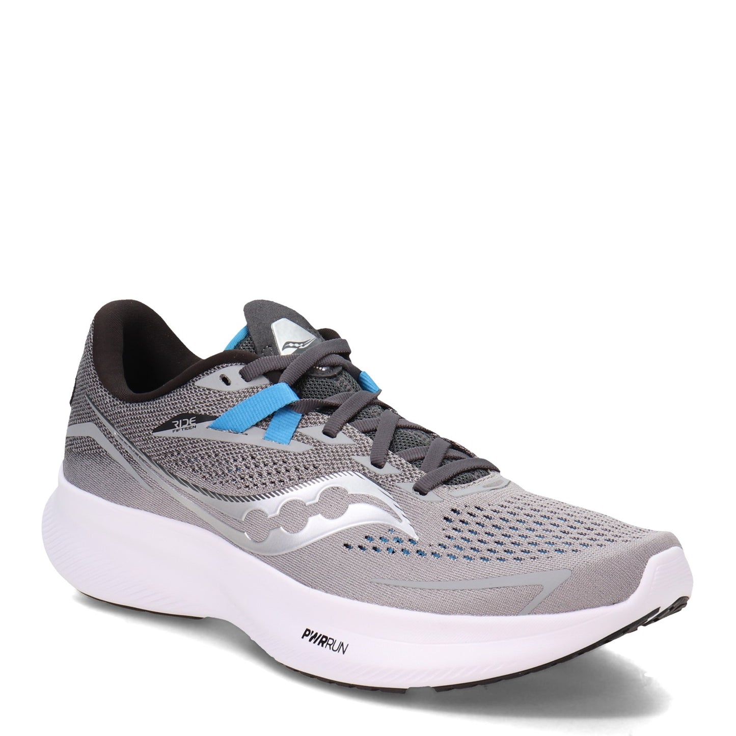 Peltz Shoes Men's Saucony Ride 15 Running Shoe ALLOY S20729-15
