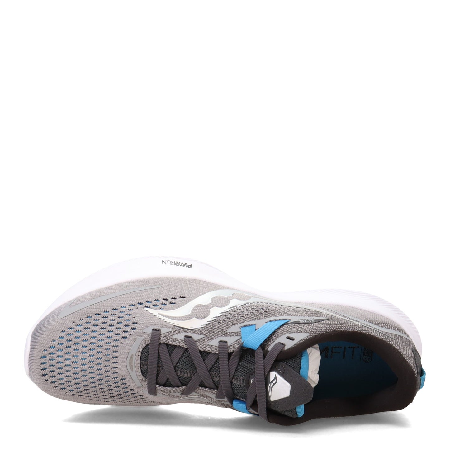 Peltz Shoes Men's Saucony Ride 15 Running Shoe ALLOY S20729-15