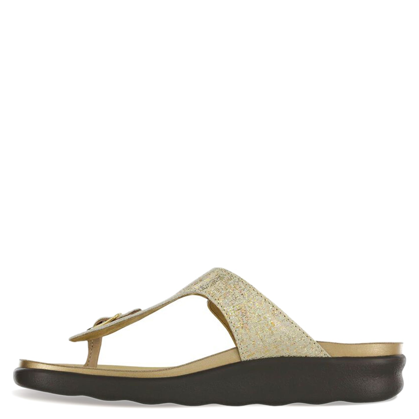 Peltz Shoes Women's SAS Sanibel Thong Sandal GOLD SHINY SANIBEL GOLD