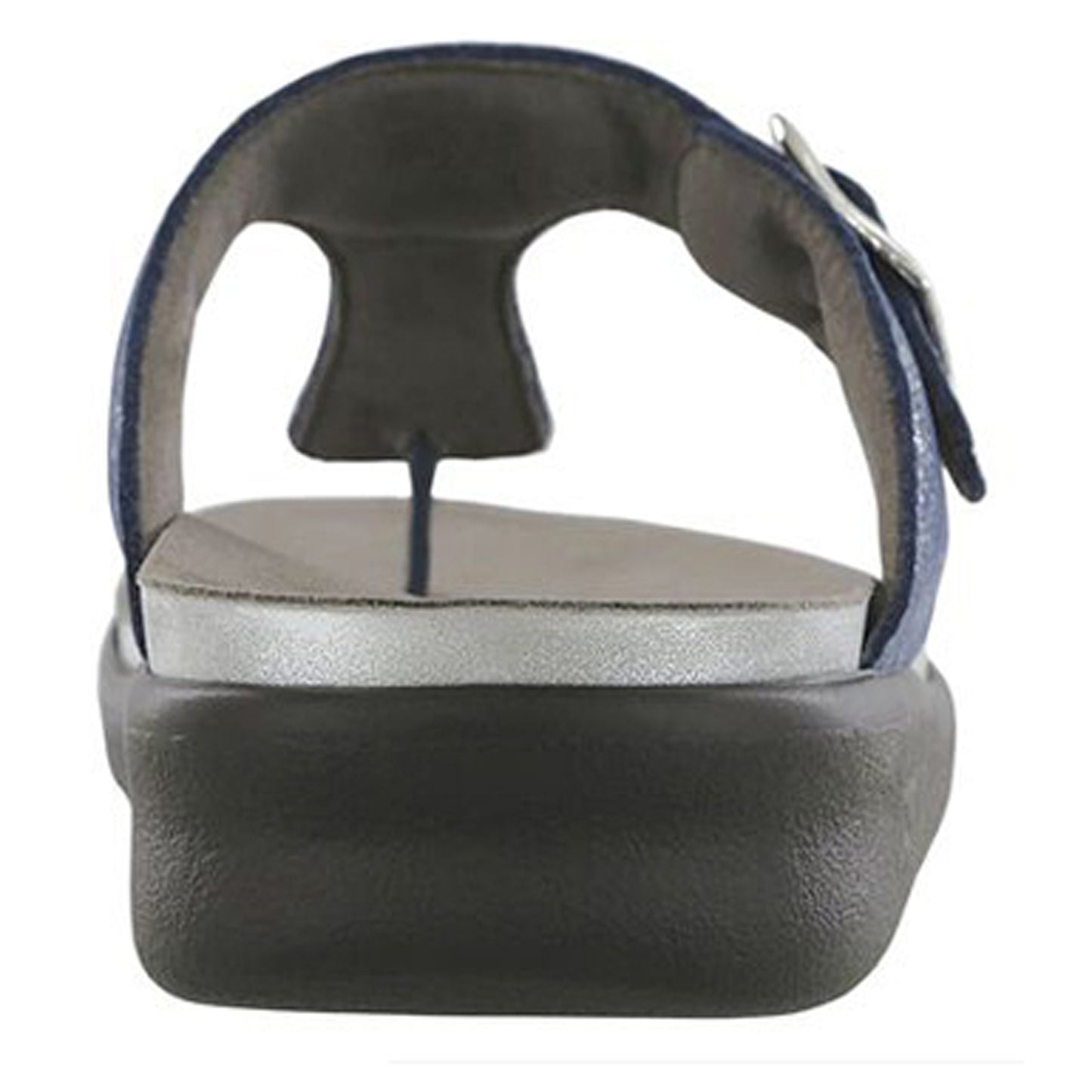 Peltz Shoes Women's SAS Sanibel Thong Sandal SILVER BLUE SANIBEL SILBLUE