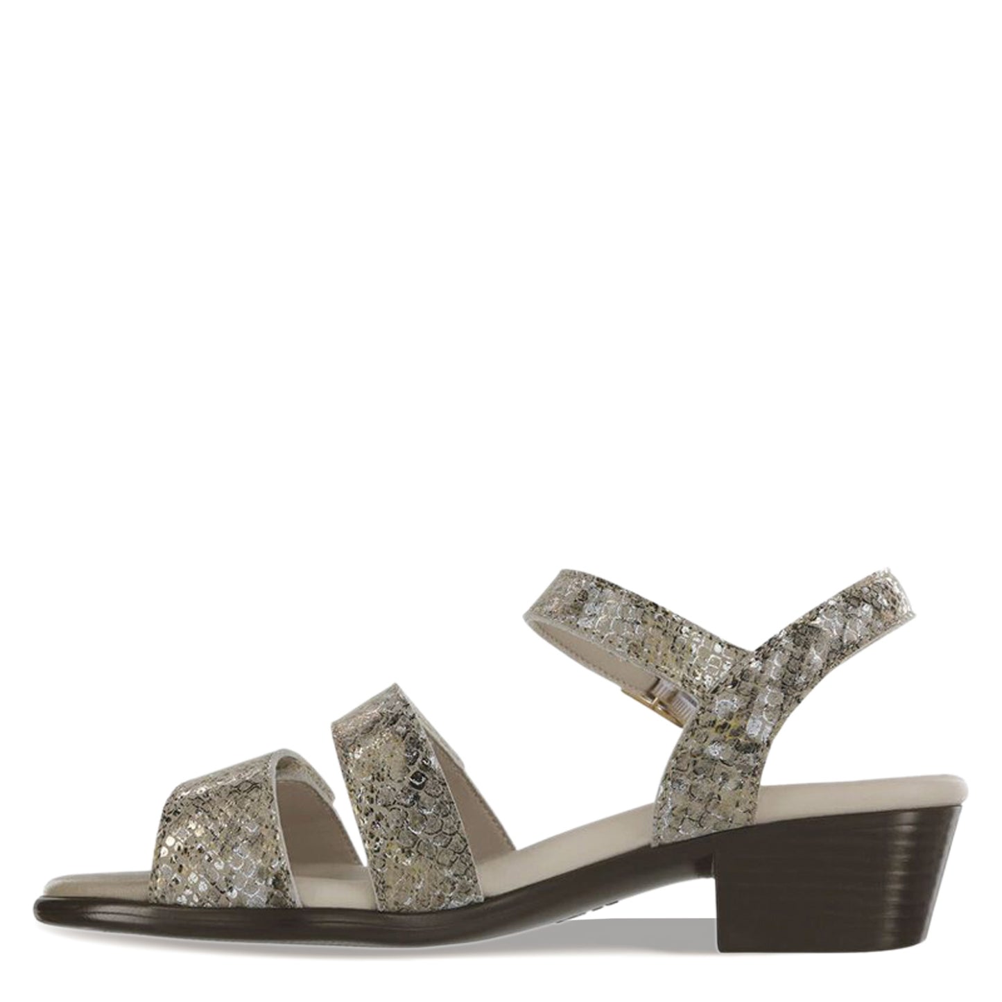Peltz Shoes Women's SAS Savanna Sandal GOLD SNAKE SAVANNA GOLD