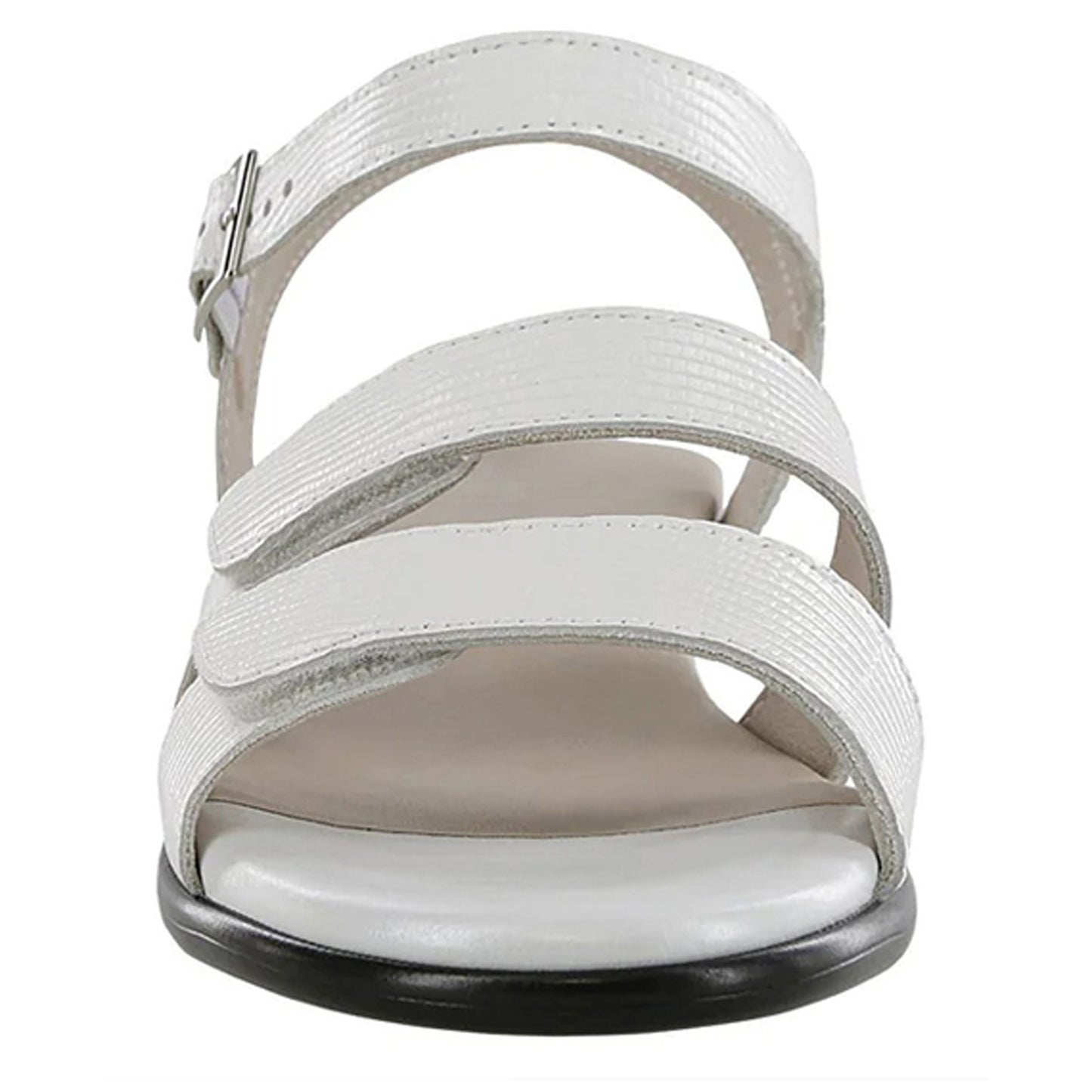 Peltz Shoes Women???s SAS Savanna Sandal WHITE LIZARD PRINT SAVANNA WHITE