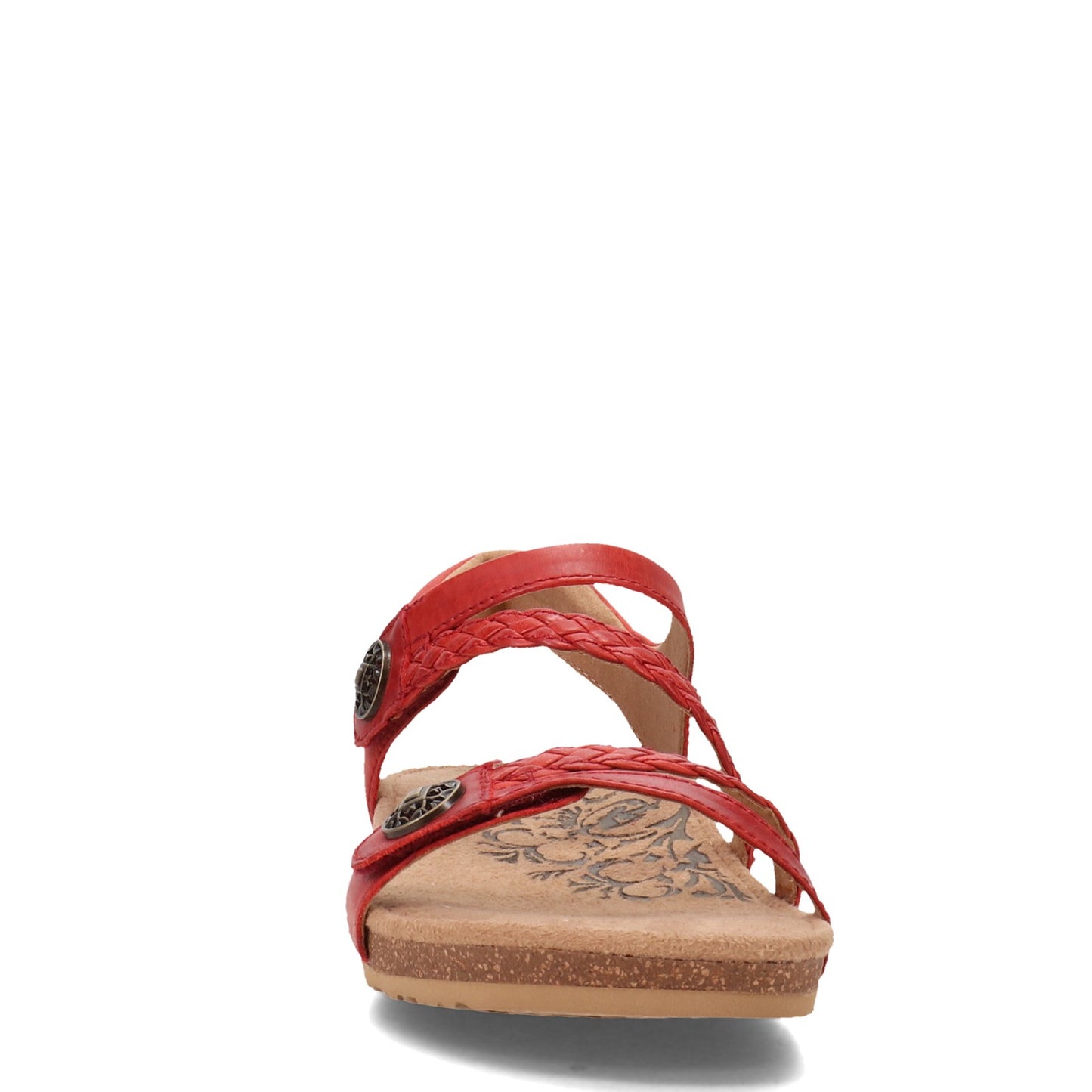 Peltz Shoes Women's Aetrex Jillian Sandal RED SC368