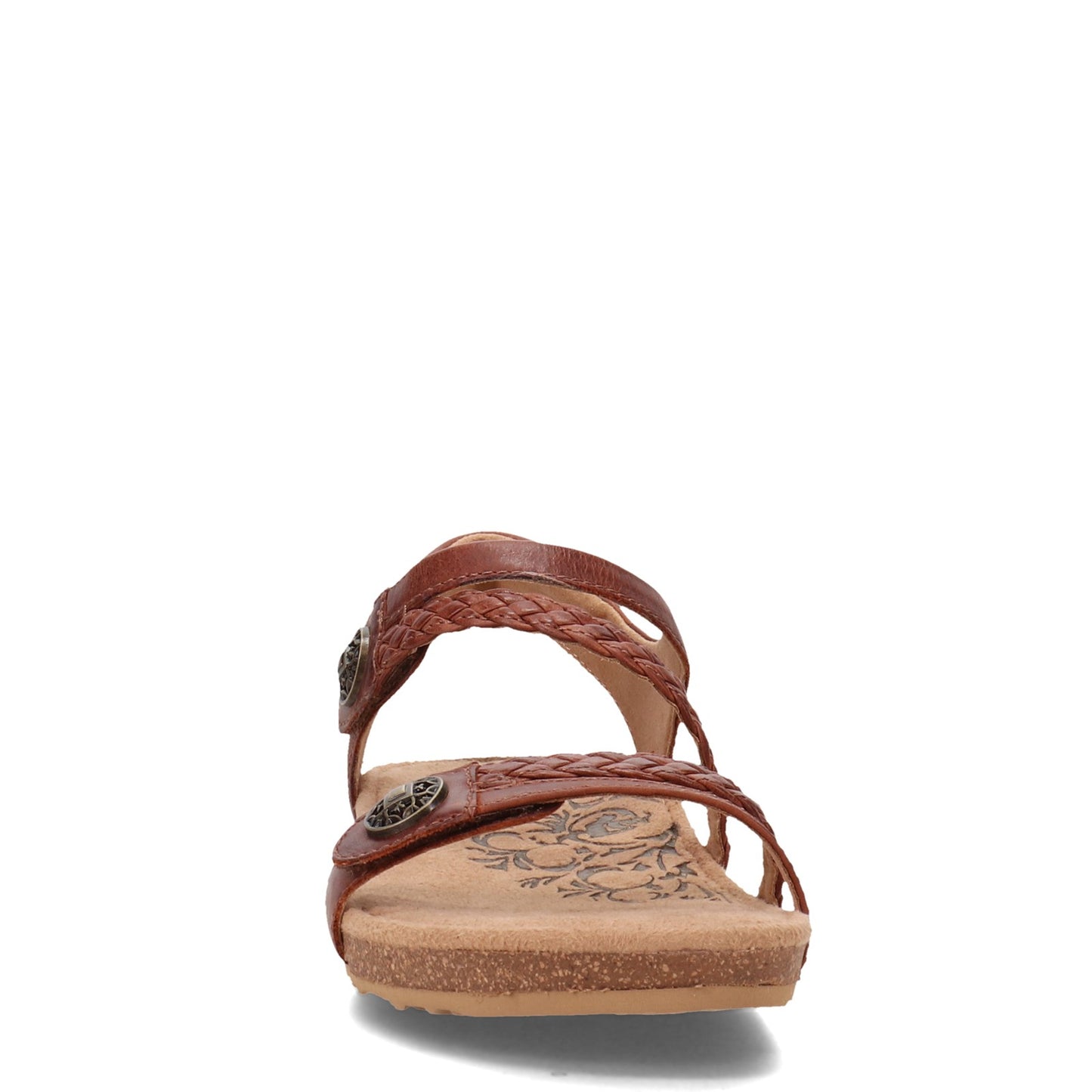 Peltz Shoes Women's Aetrex Jillian Sandal WALNUT SC441