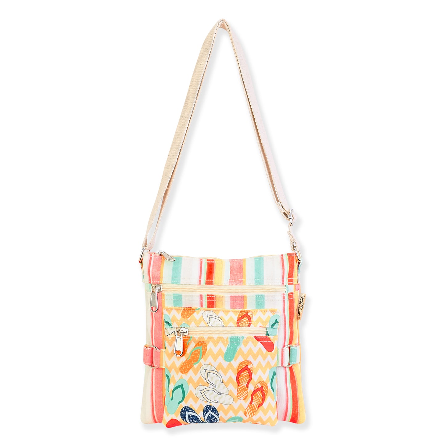 Peltz Shoes Women's Sun N Sand Summer Vibes Crossbody MULTI FABRIC SD4701