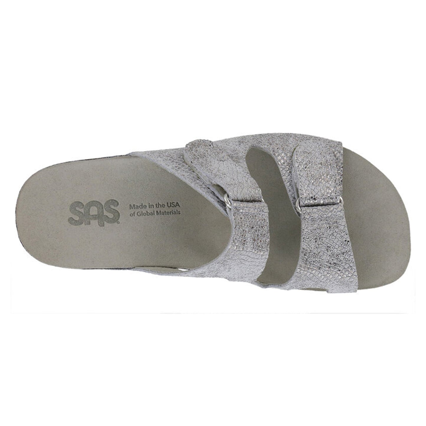 Peltz Shoes Women's SAS Seaside Sandal PLATA SEASIDE PLATA