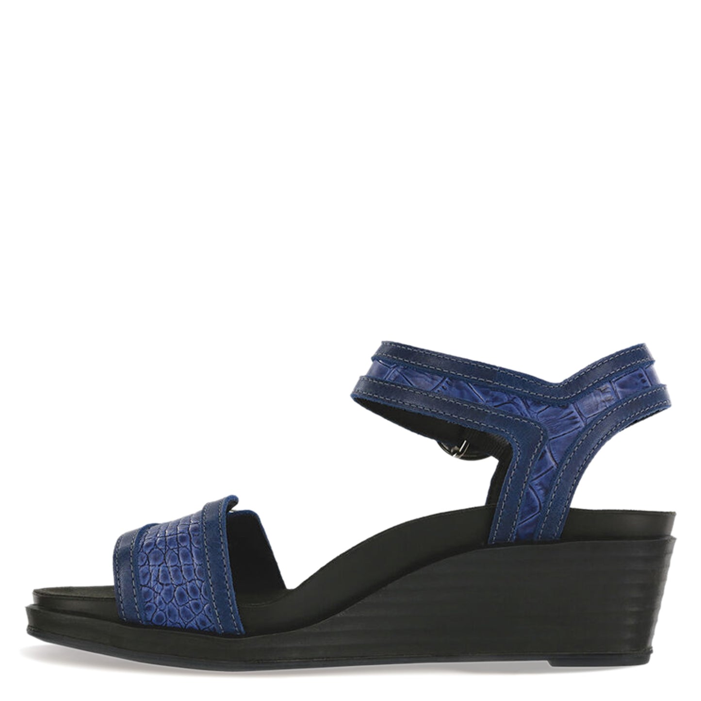 Peltz Shoes Women's SAS Seight Sandal BLUE SEIGHT-CASPIAN