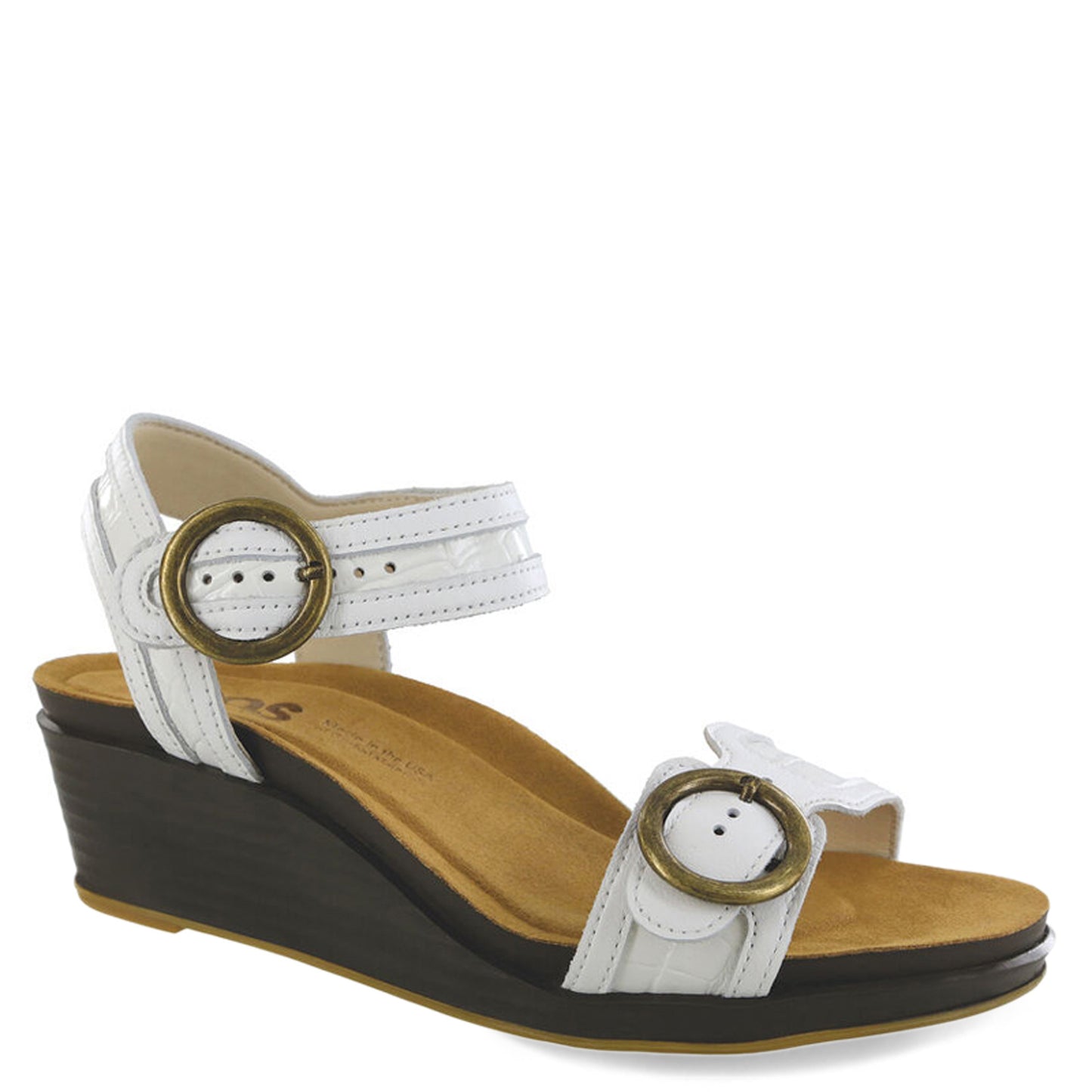Peltz Shoes Women's SAS Seight Sandal OPAL BONE SEIGHT OPAL